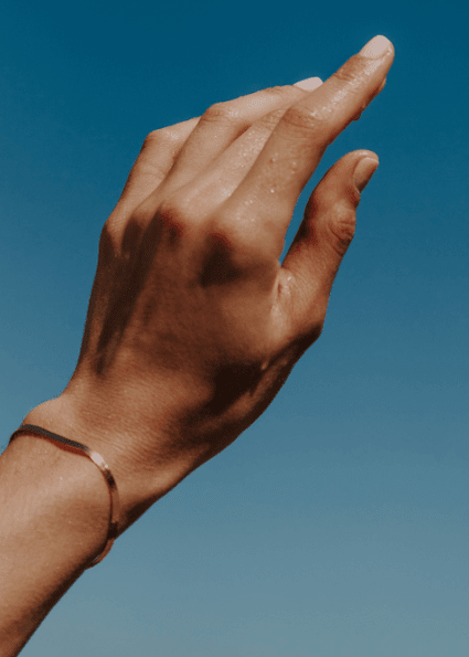 View our Gold Italian Long-wearing Thick Herringbone Bracelet - by Tribute Store