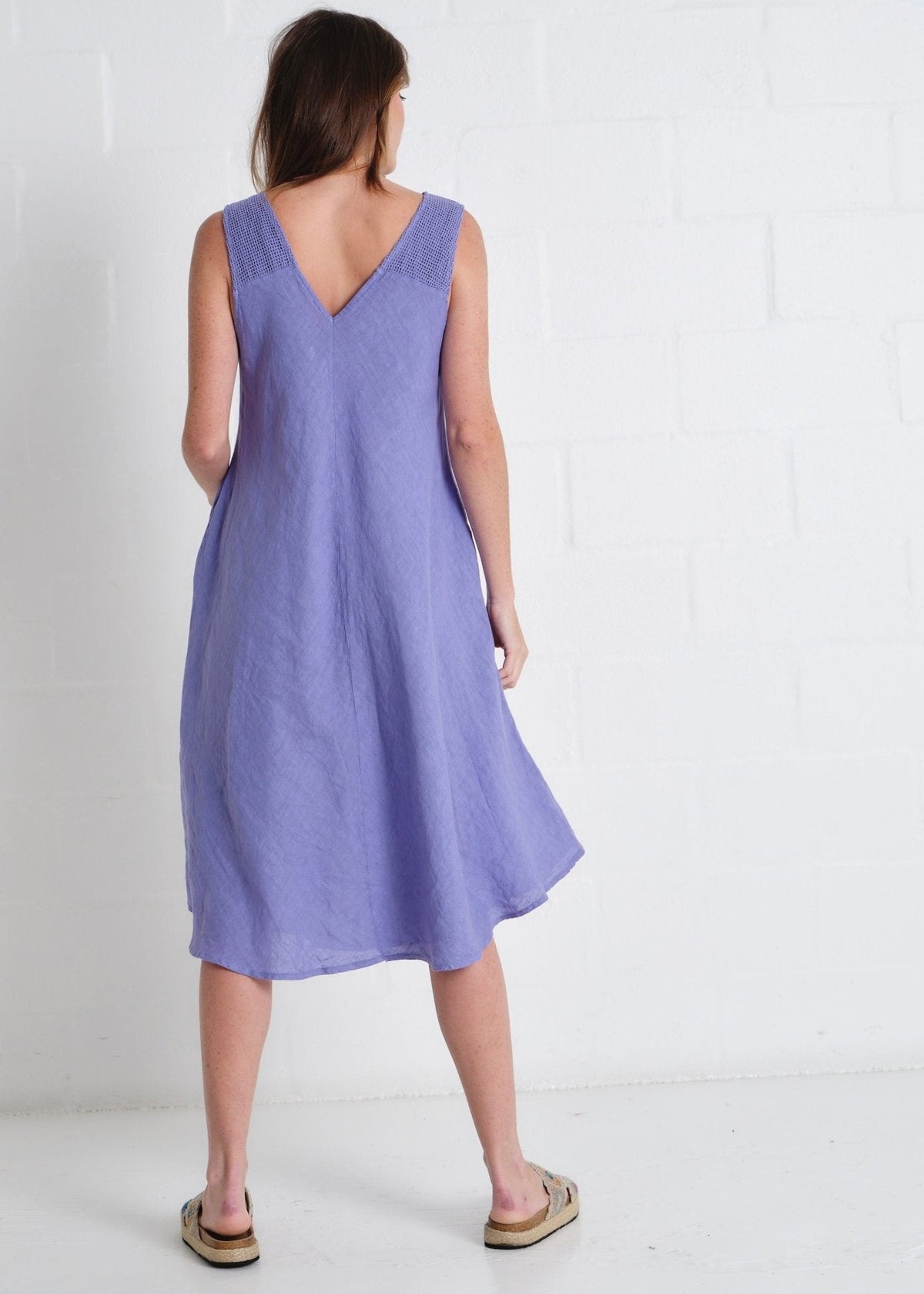 View our Guethary 3/4 Dress In Lilac - by Tribute Store