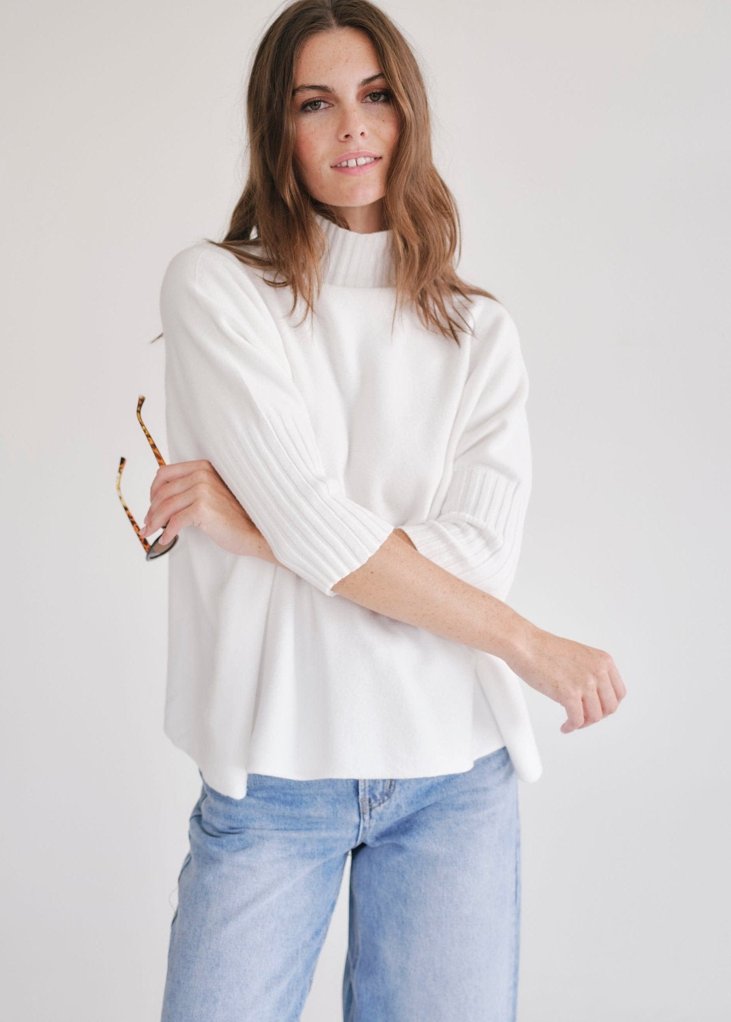 View our Ines Italian Viscose Knit In White - by Tribute Store