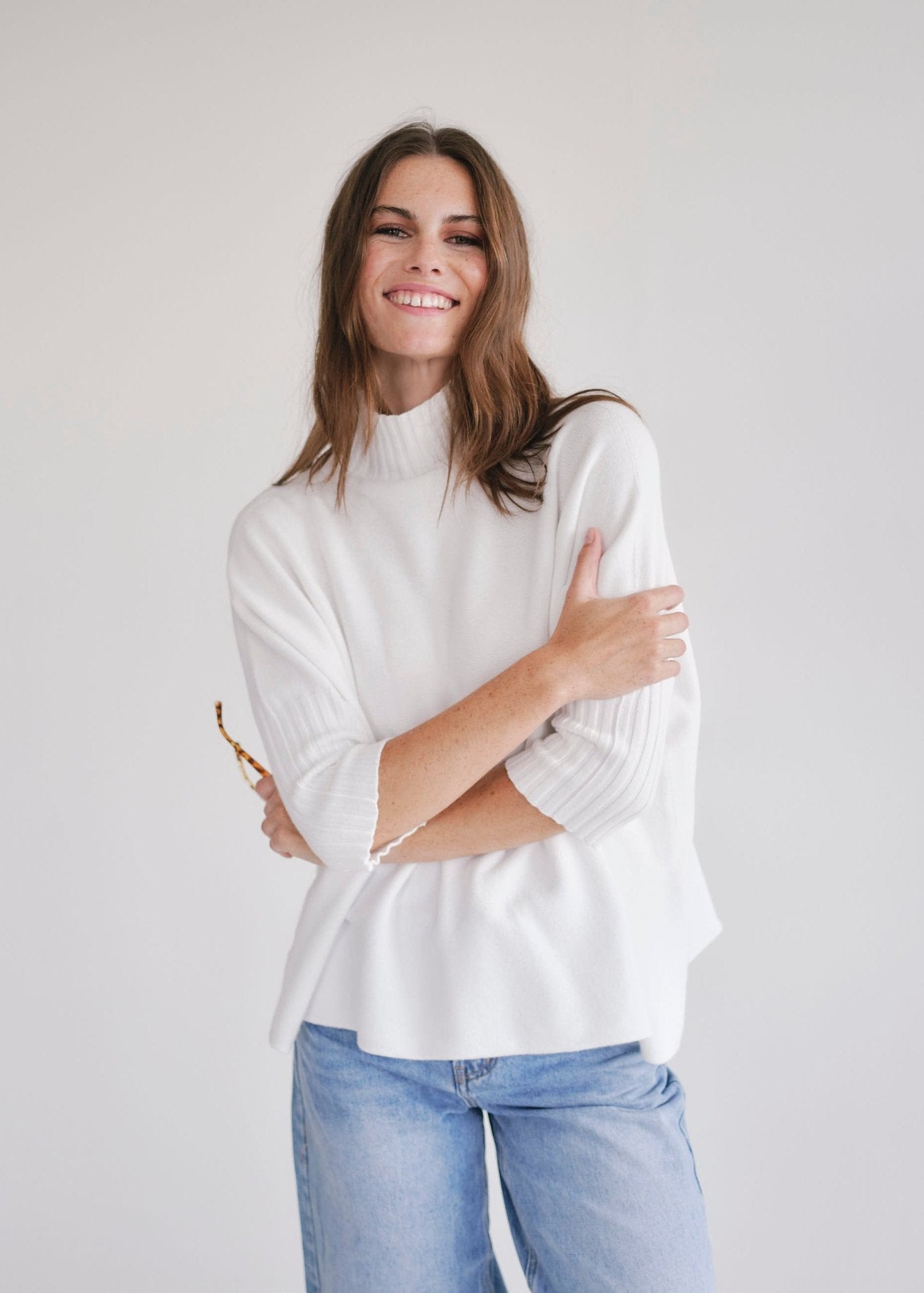 View our Ines Italian Viscose Knit In White - by Tribute Store