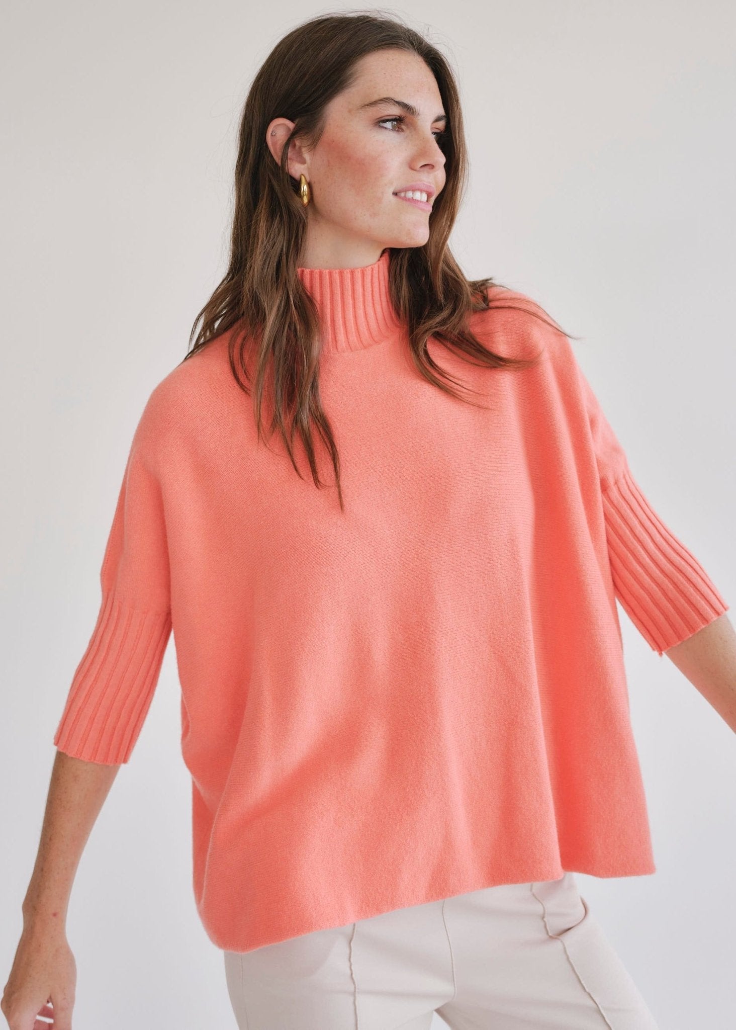 View our Ines Viscose Knit In Peach - by Tribute Store