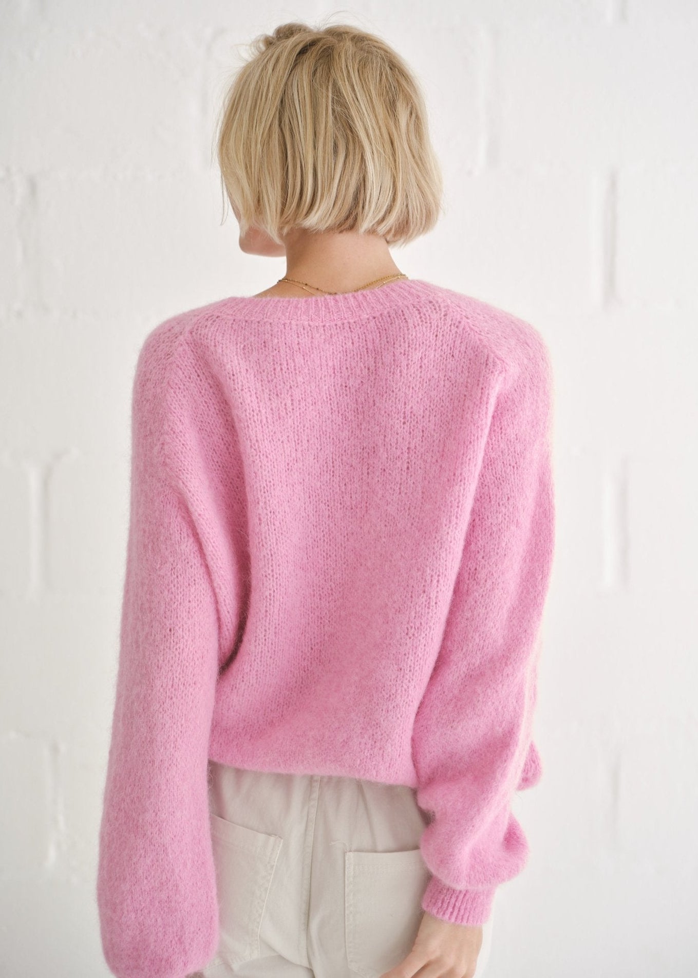 View our Italian Alpaca Hot Pink Oversized Knit - by Tribute Store