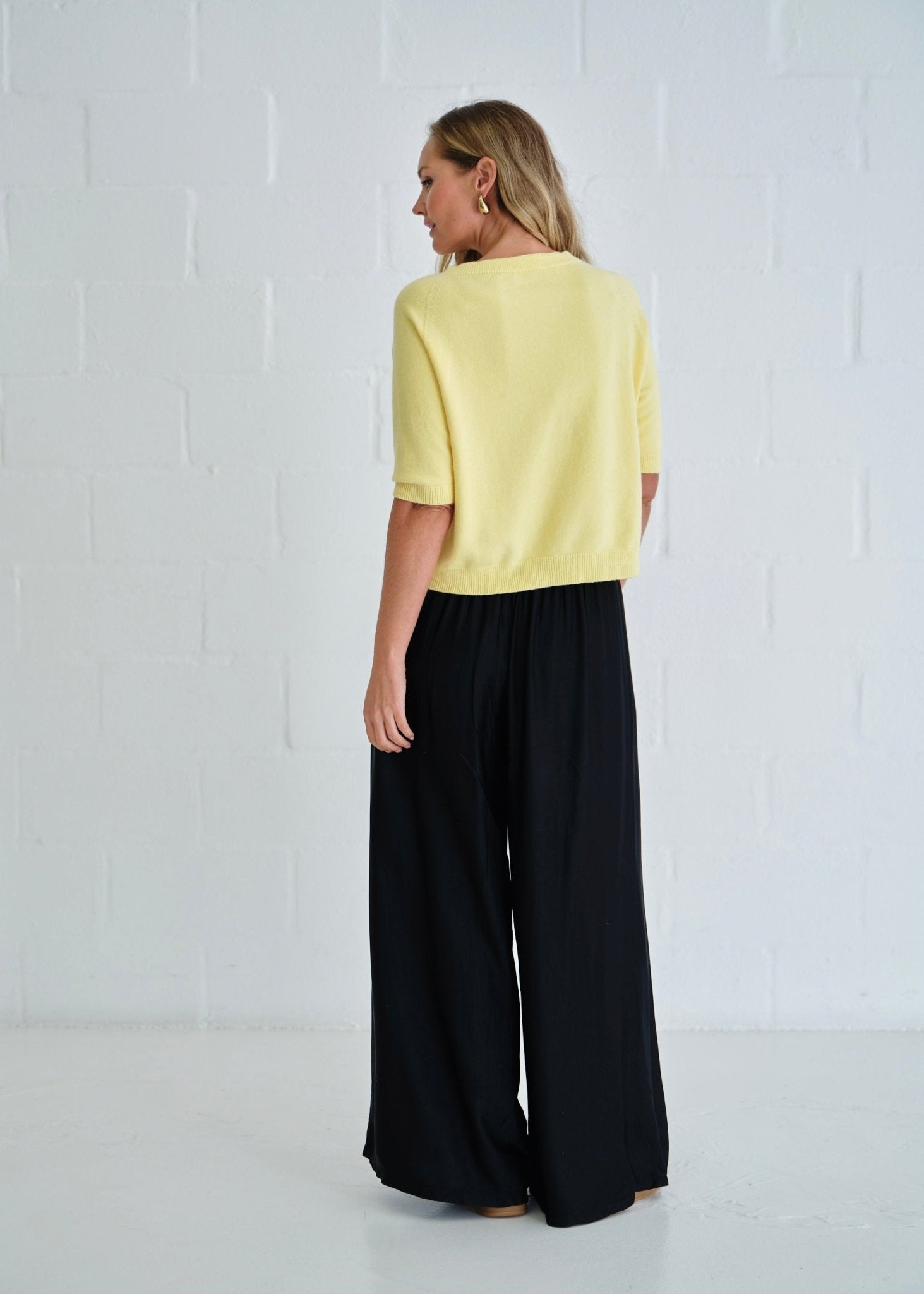 View our Italian Butter Soft Crew Neck Knit Yellow - by Tribute Store