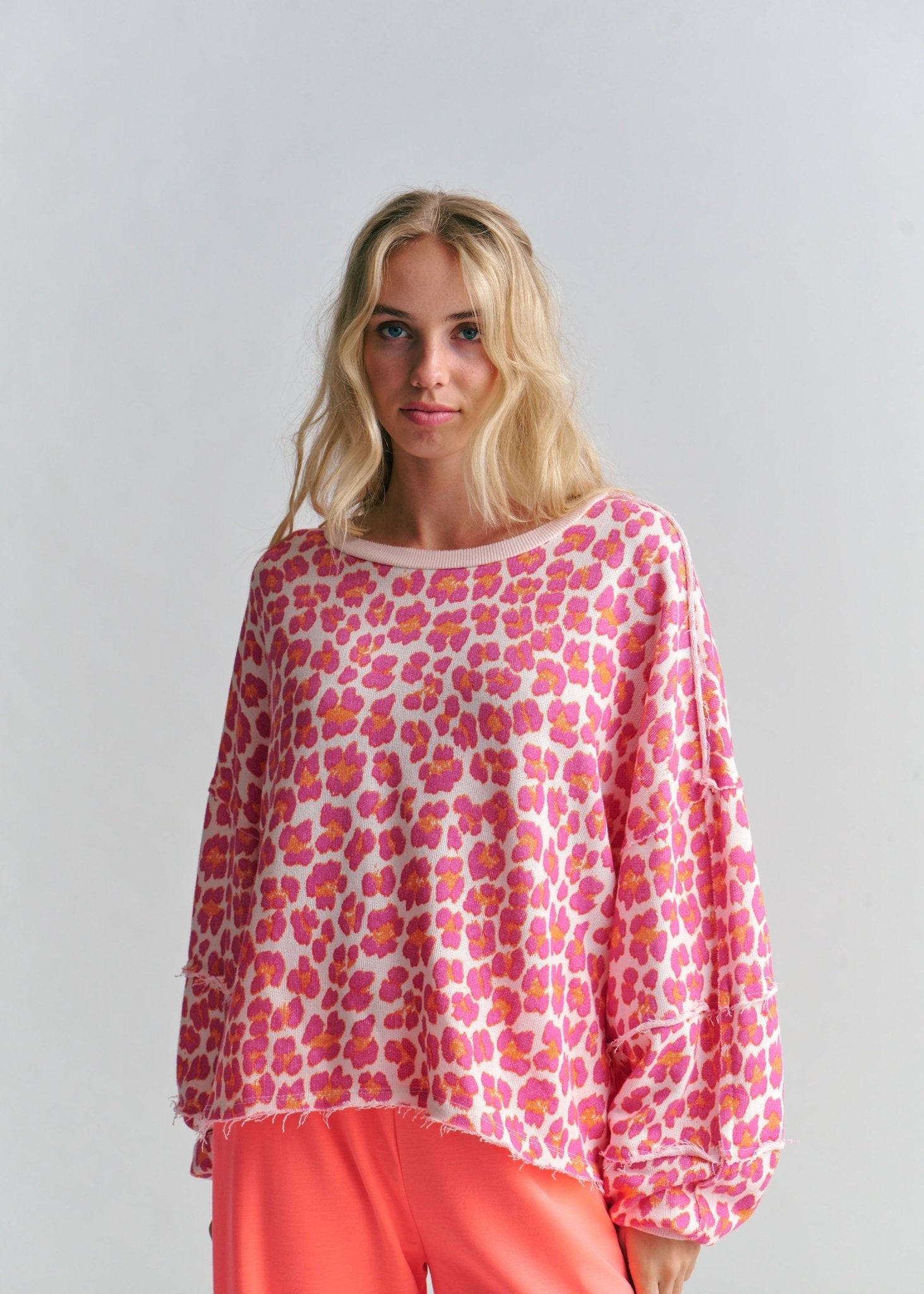 View our Italian Leopard Jumper In White, Lilac and Pink - by Tribute Store