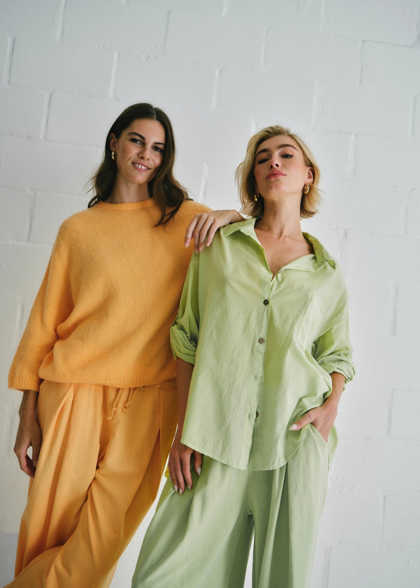 View our Italian Oversized Knit In Citrus - by Tribute Store