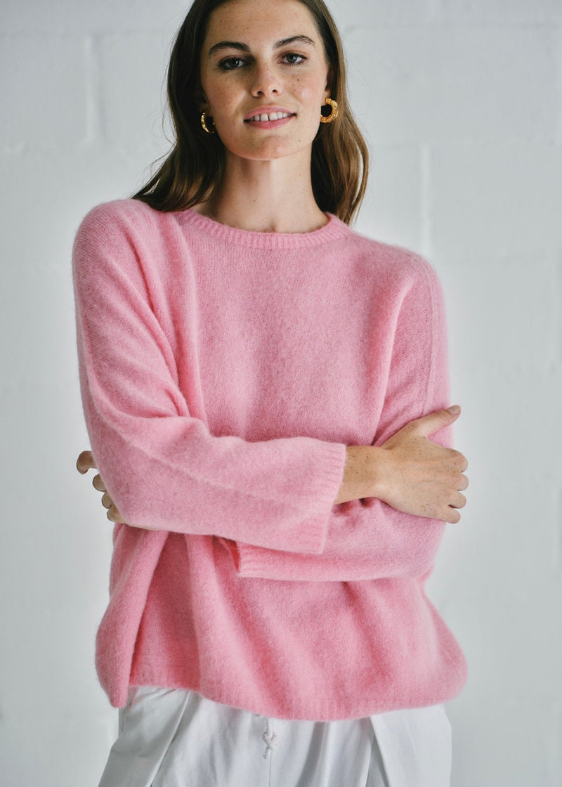 View our Italian Soft Pink Oversized Knit - by Tribute Store