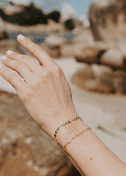 View our Italian Waterproof Paperclip “Paris” Bracelet - by Tribute Store