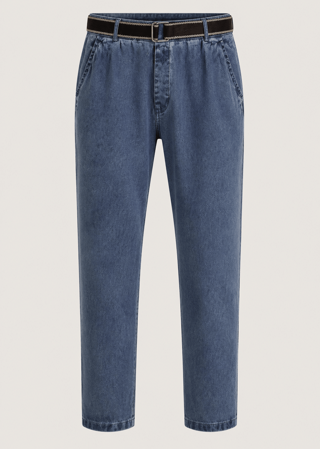 View our Joggers With Belt In Denim - by Tribute Store