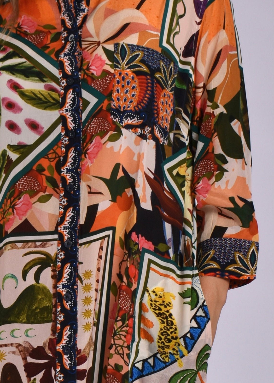 View our Jolie Annie Shirt Dress In Multicolour - by Tribute Store