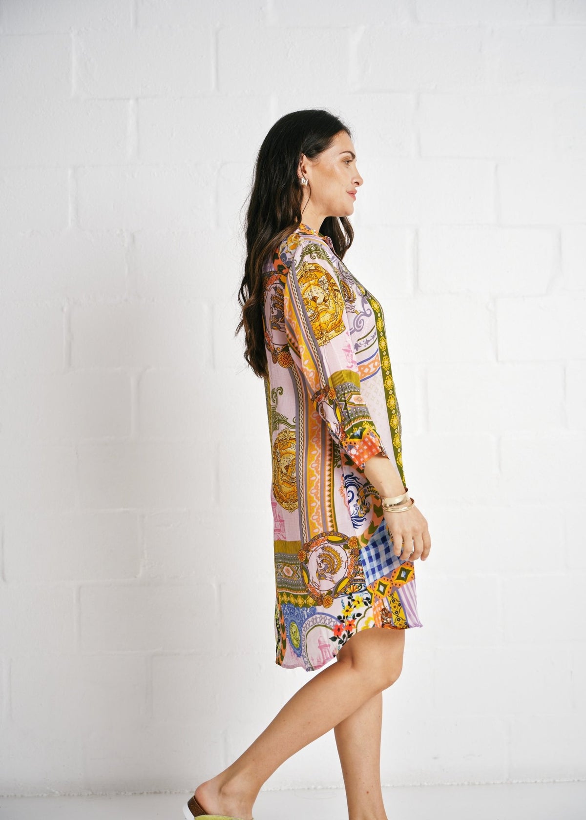 View our Jolie Annie Shirt Dress In Olive - by Tribute Store
