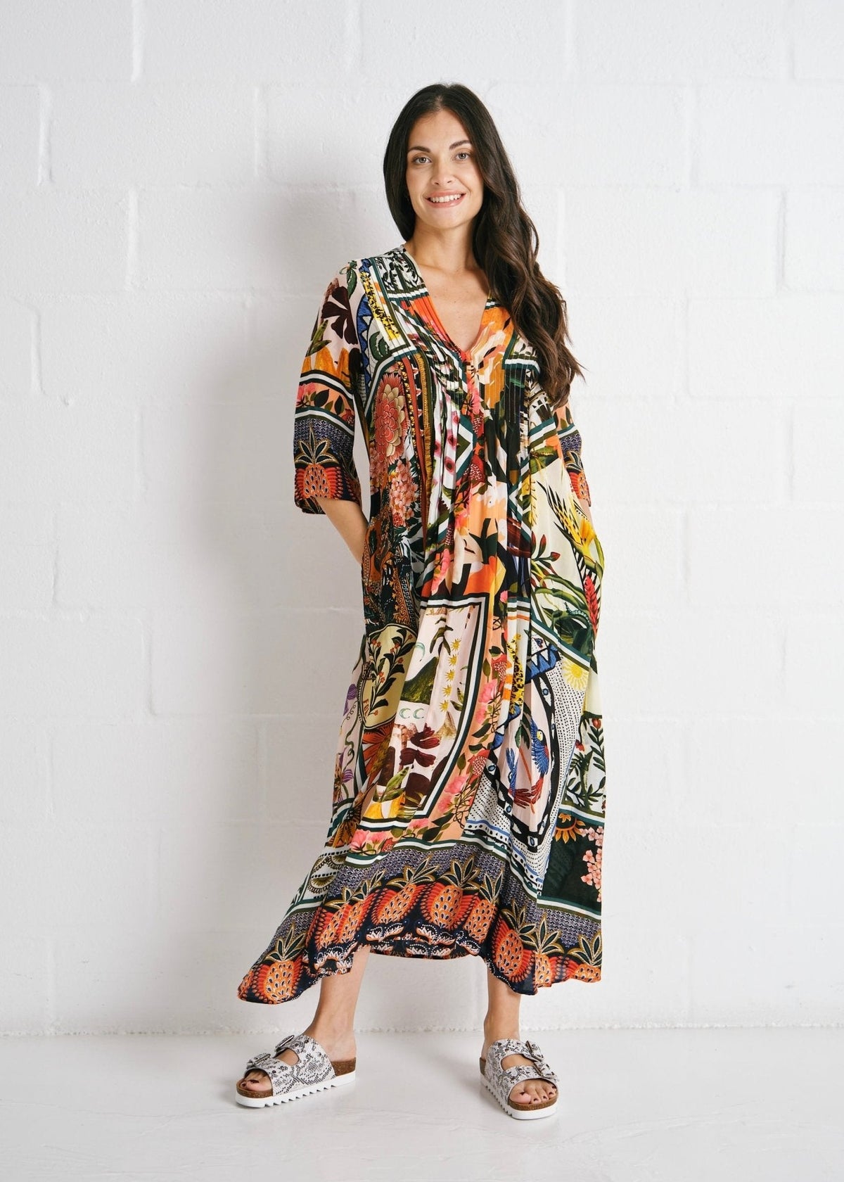View our Jolie Elaine Dress In Multicolour - by Tribute Store