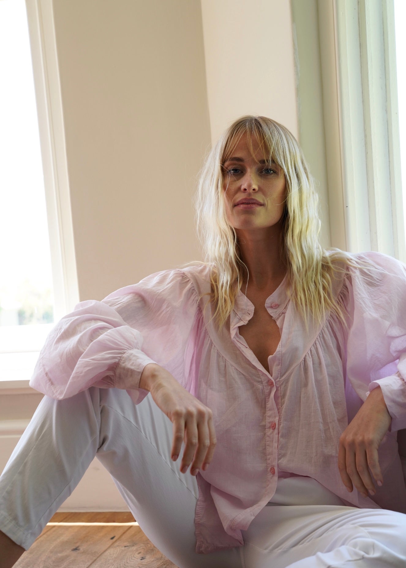 View our Joplin Italian Summer Cotton Boho Blouse In Pink - by Tribute Store