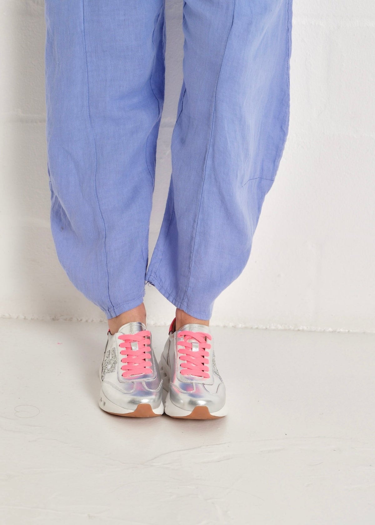 View our Julz Lumi Leather Sneaker In Aero Metallic Silver - by Tribute Store