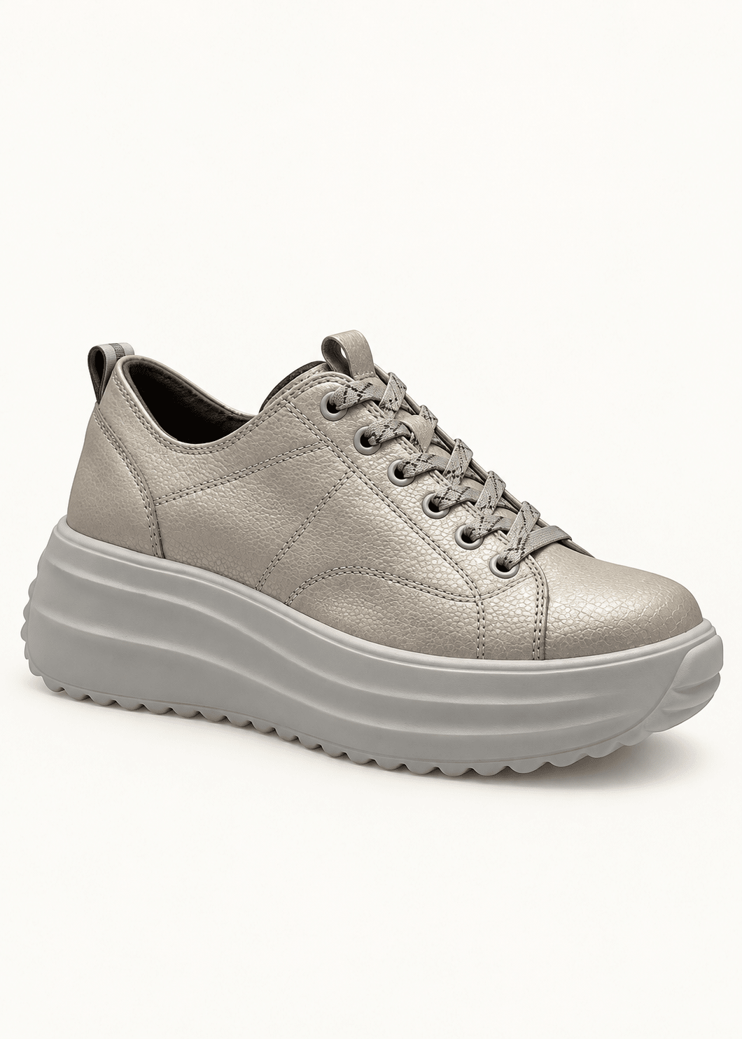 View our Julz Raya Leather Sneaker In Champagne - by Tribute Store