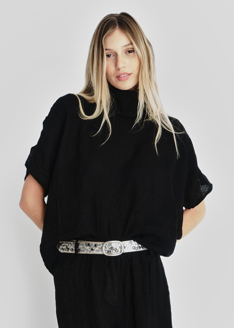 View our Laurent Cowl Neck Top In Black - by Tribute Store
