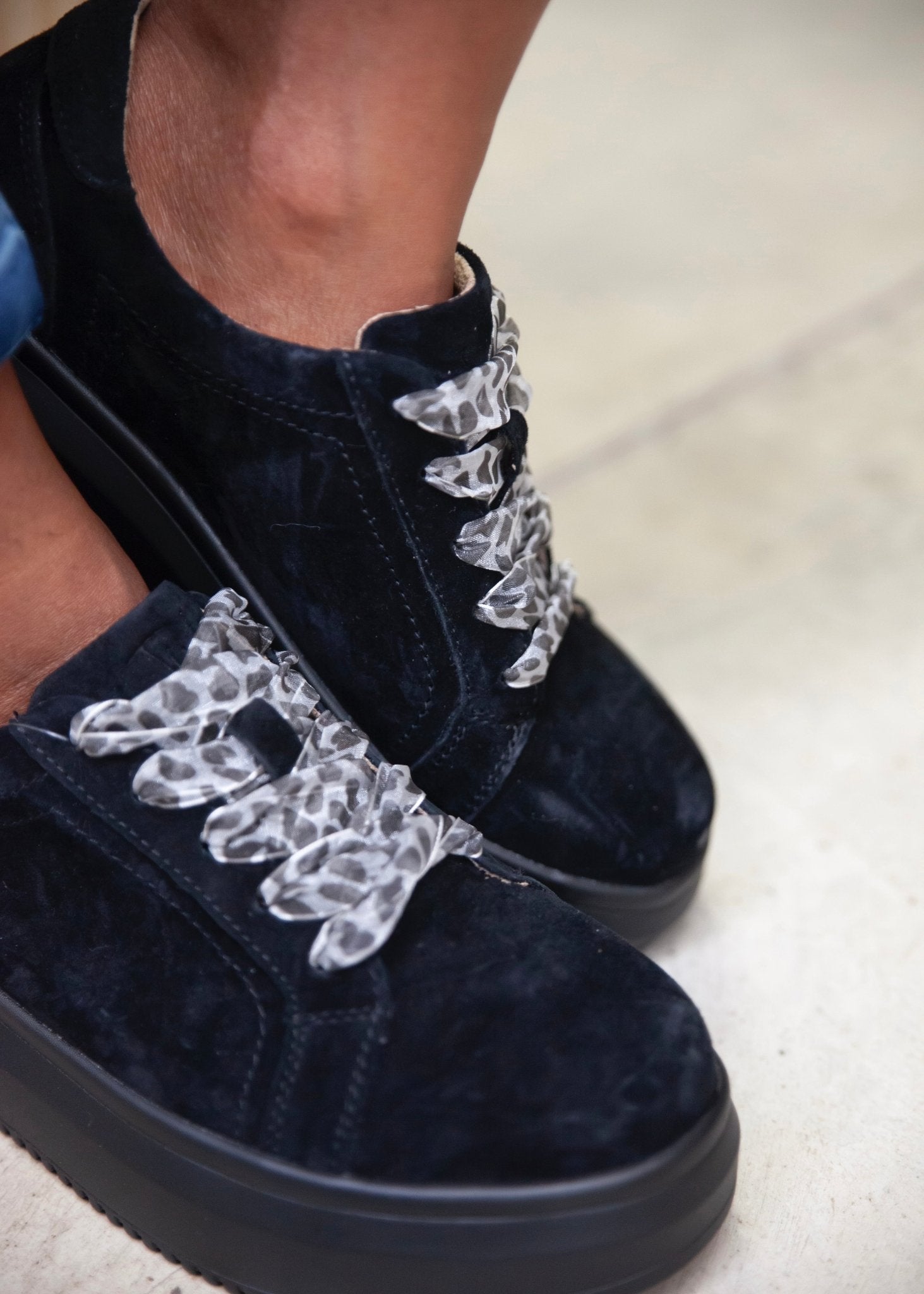 View our Lyra Platform Sneaker In Black - by Tribute Store