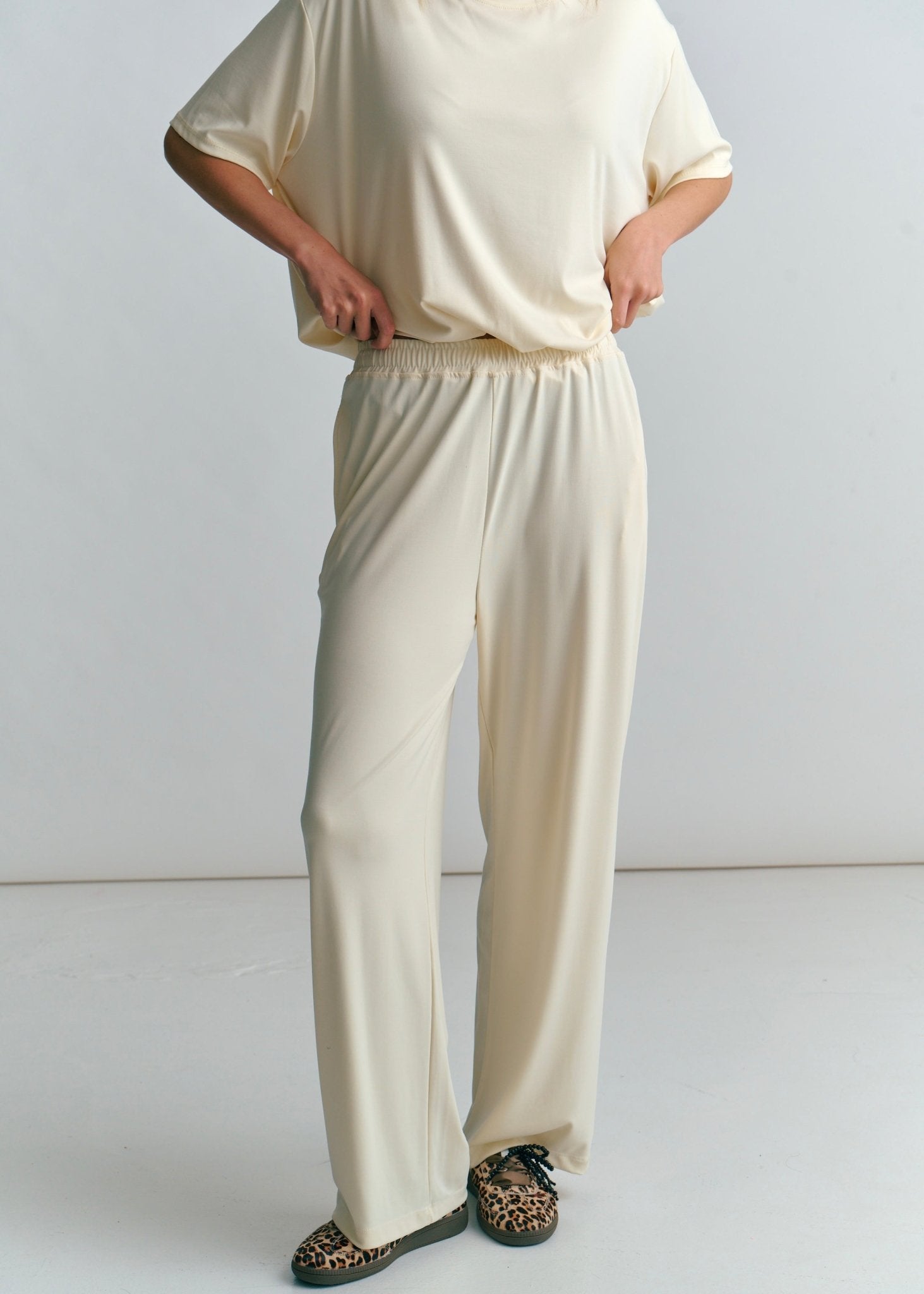 View our Malibu Butter Feel Palazzo Pants In Butter Yellow - by Tribute Store