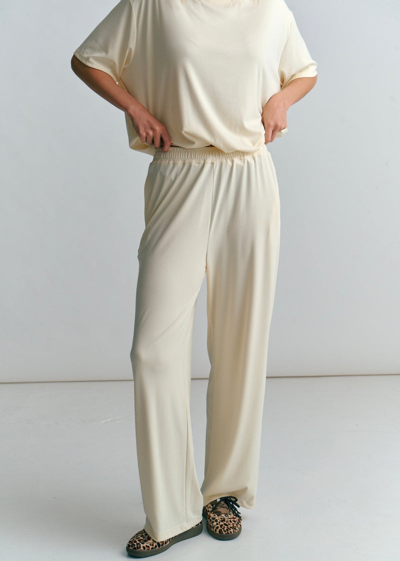 View our Malibu Butter Feel Palazzo Pants In Butter Yellow - by Tribute Store