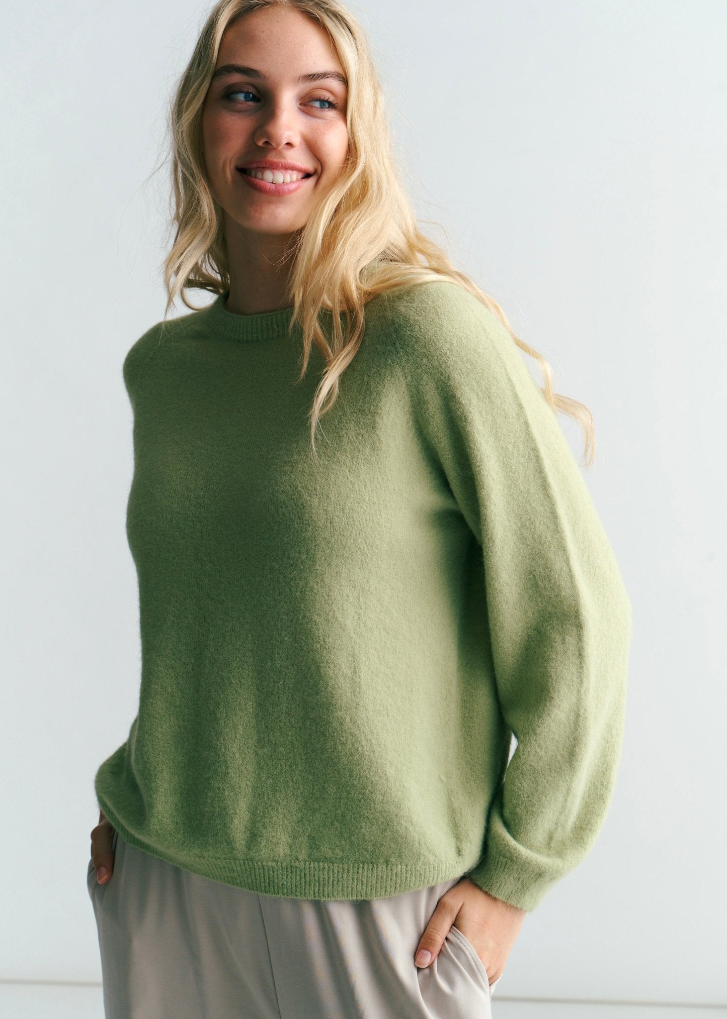 View our Manhattan Italian Knit In Bright Green - by Tribute Store