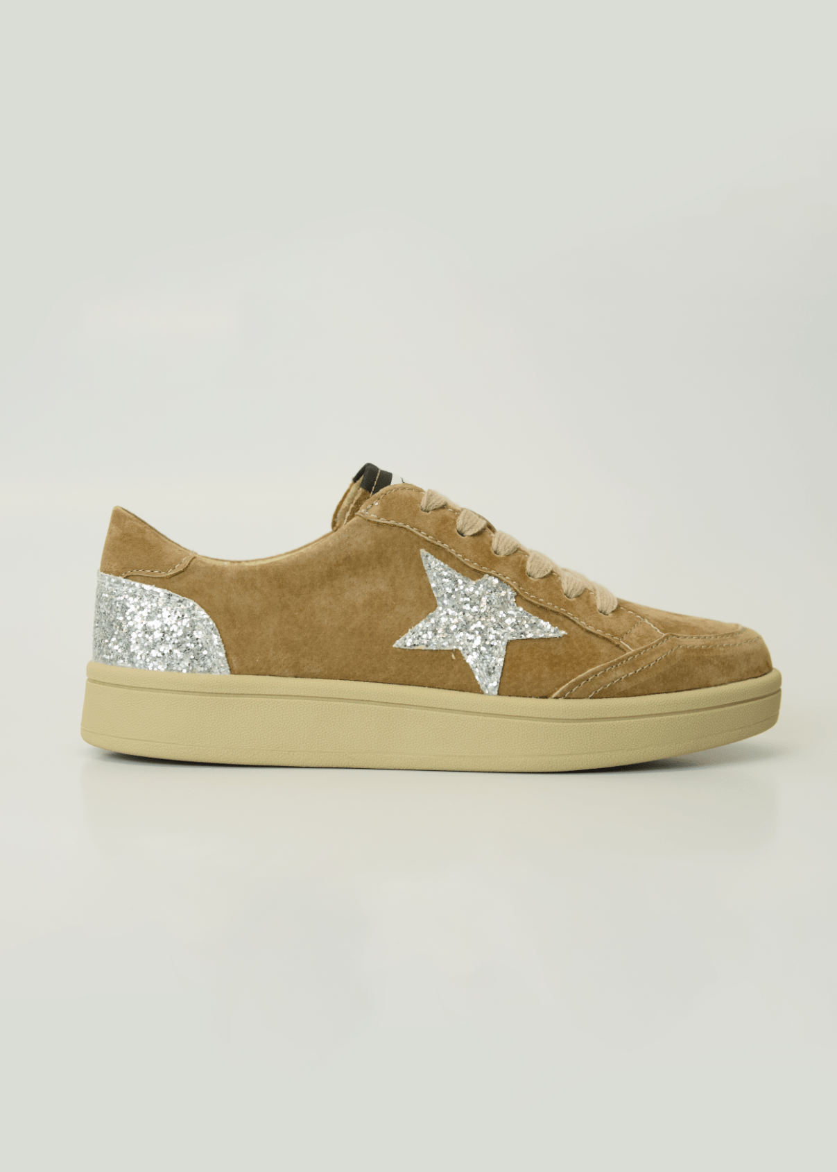 View our Mia Leather Sneaker In Caramel Brown - by Tribute Store