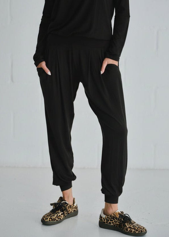 View our Mila Lounge Jumpsuit In Black - by Tribute Store