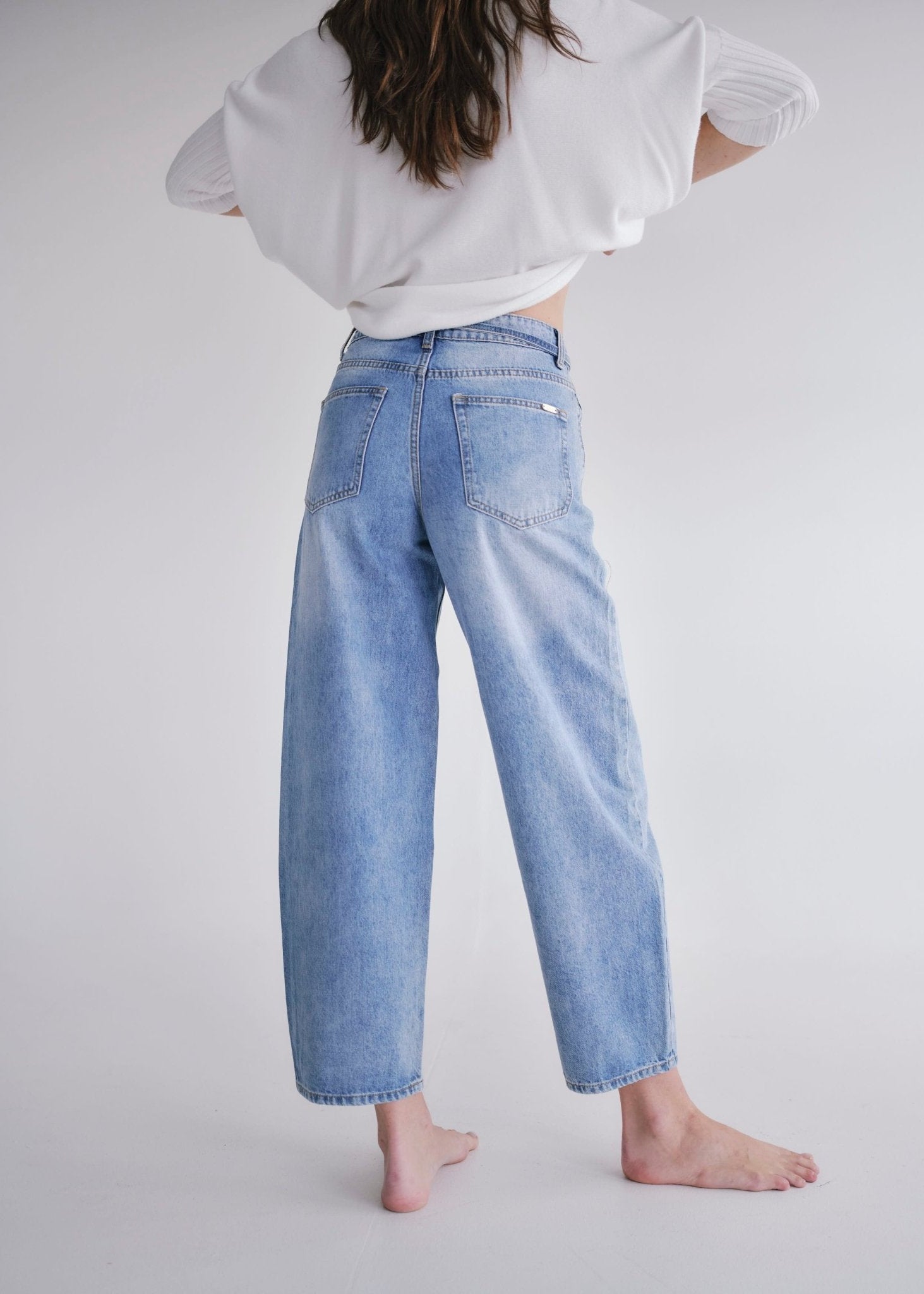 View our Mom Denim Jeans In Blue - by Tribute Store
