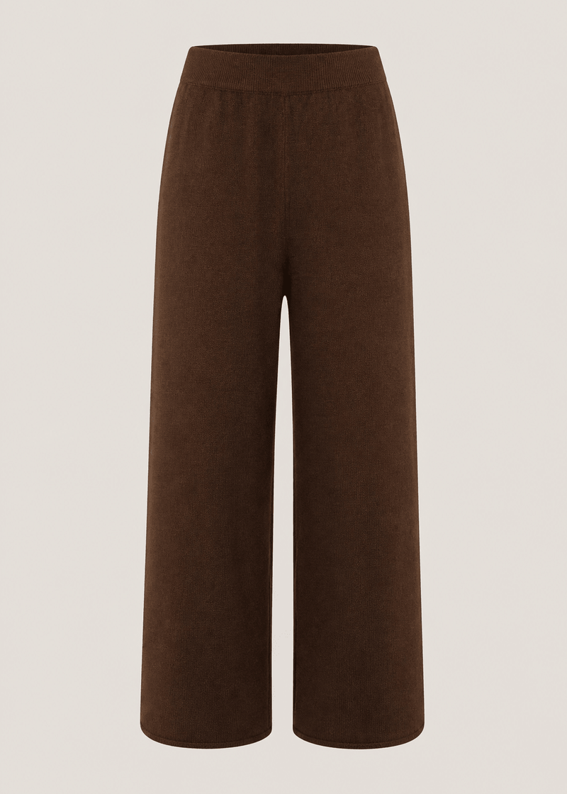 View our Monteray Luxe Knit Pants In Chocolate - by Tribute Store