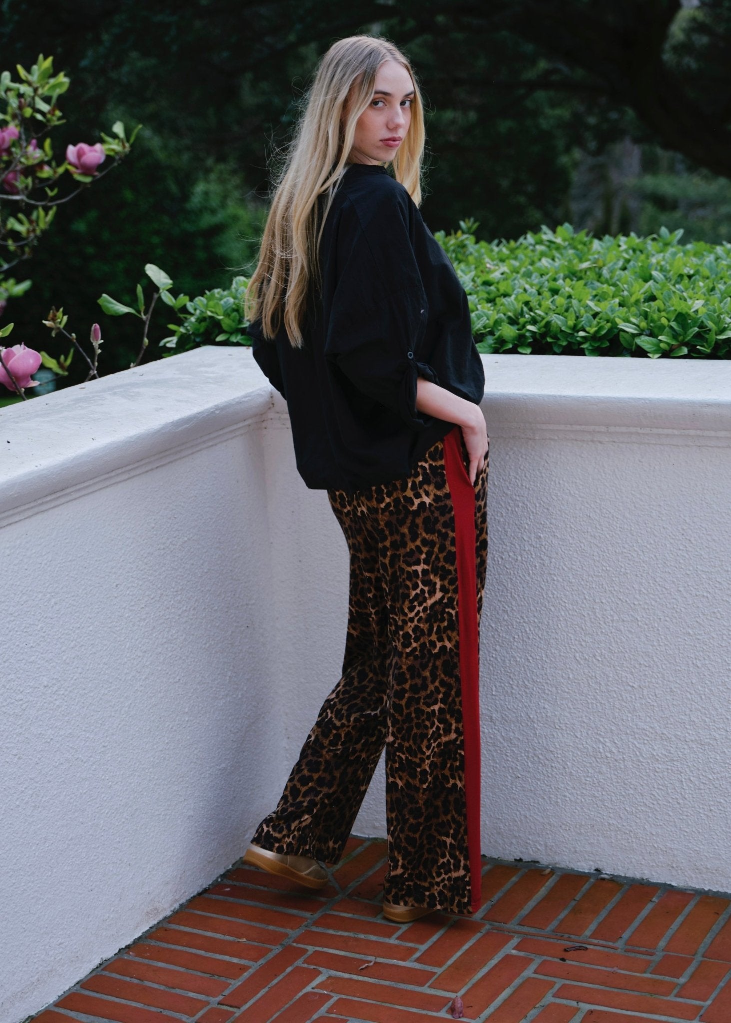 View our Nikita Leopard Stripe Pants - by Tribute Store