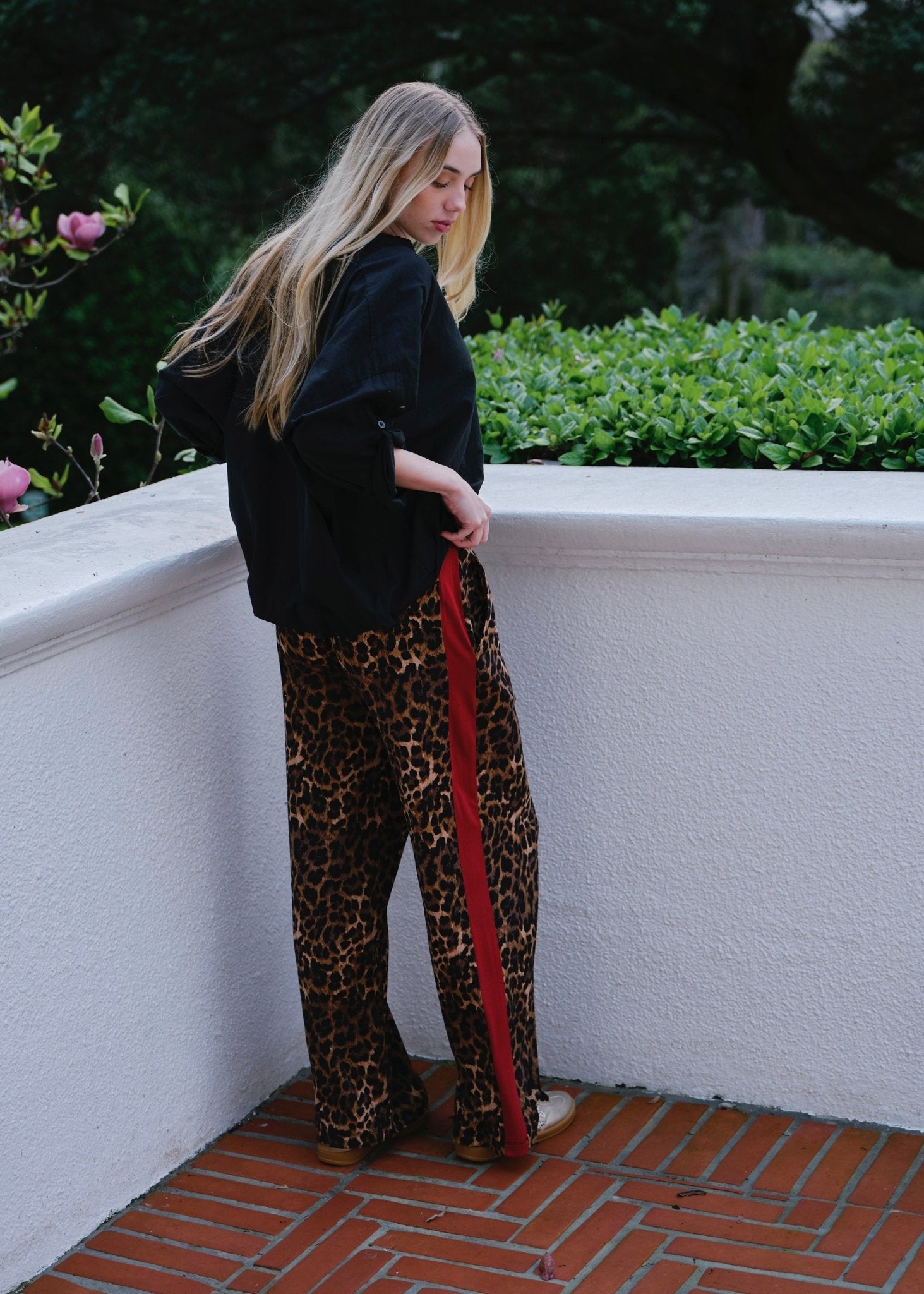 View our Nikita Leopard Stripe Pants - by Tribute Store