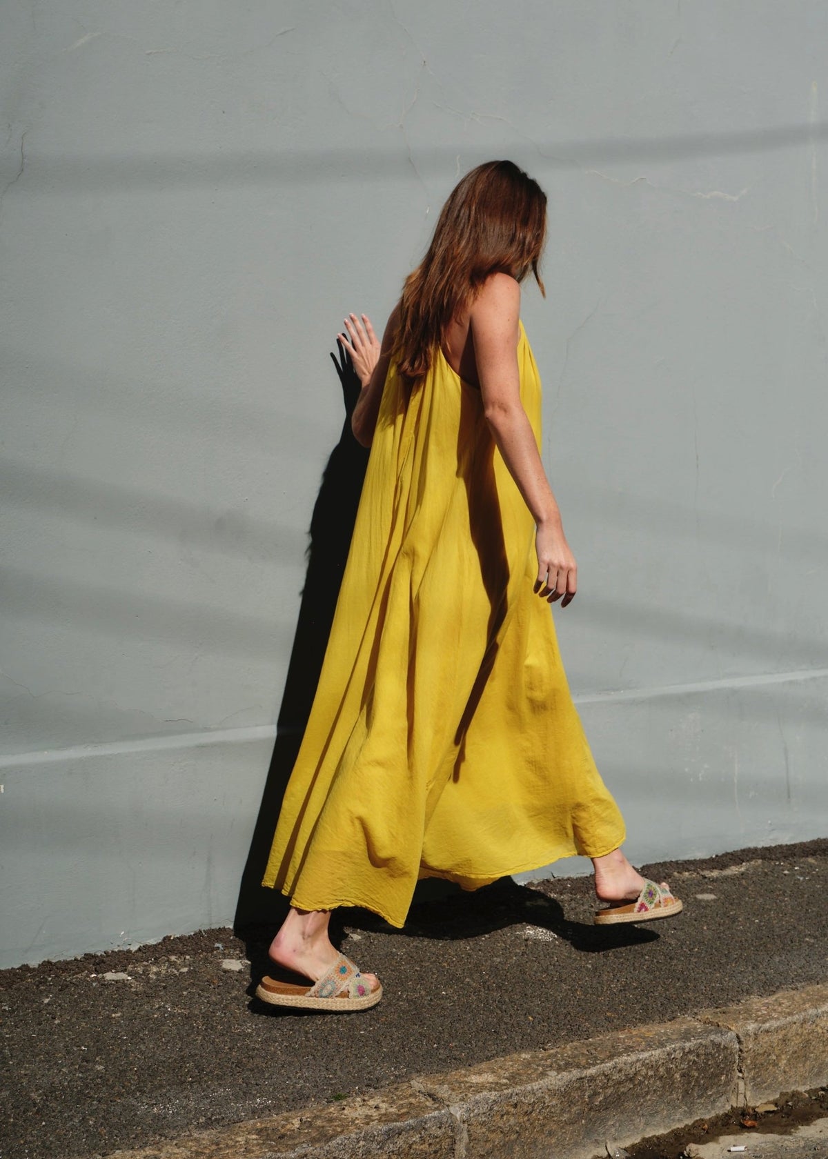 View our Panama Twisted Shoulder Maxi In Mustard - by Tribute Store