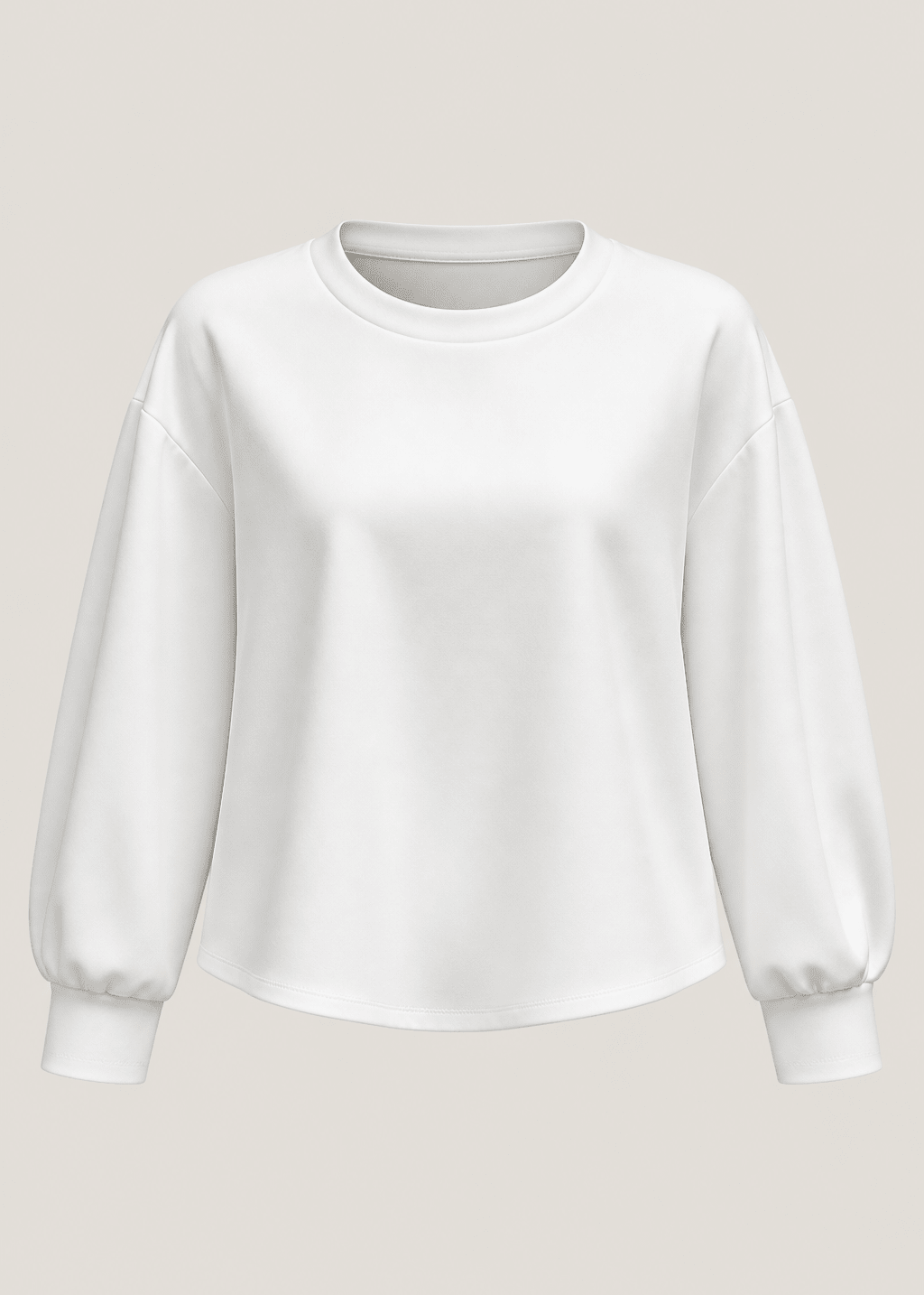 View our Portland Crew Neck Cropped Sweater In White - by Tribute Store