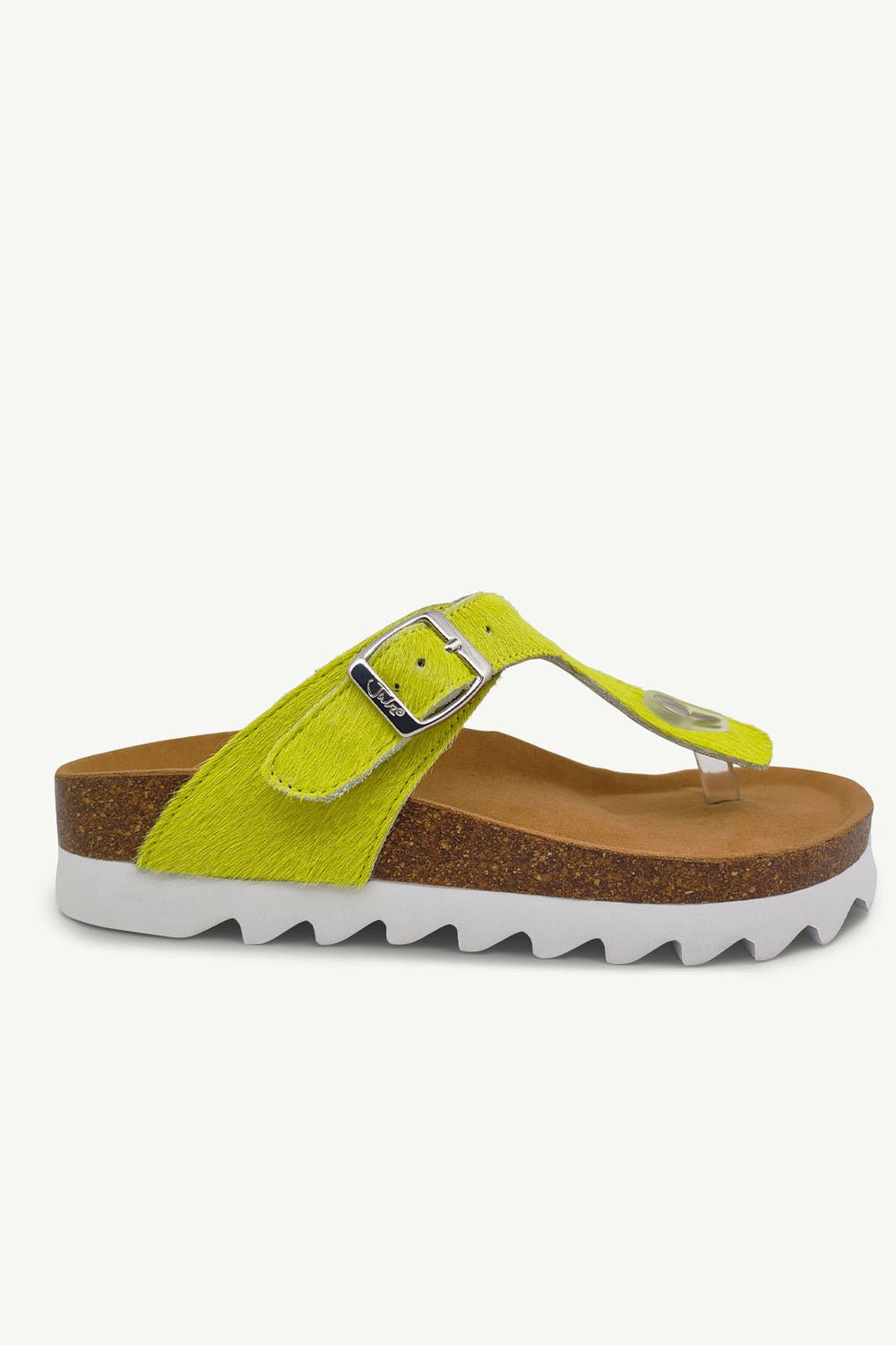 View our PRE ORDER: Julz Thong Sandal in Chartreuse - by Tribute Store