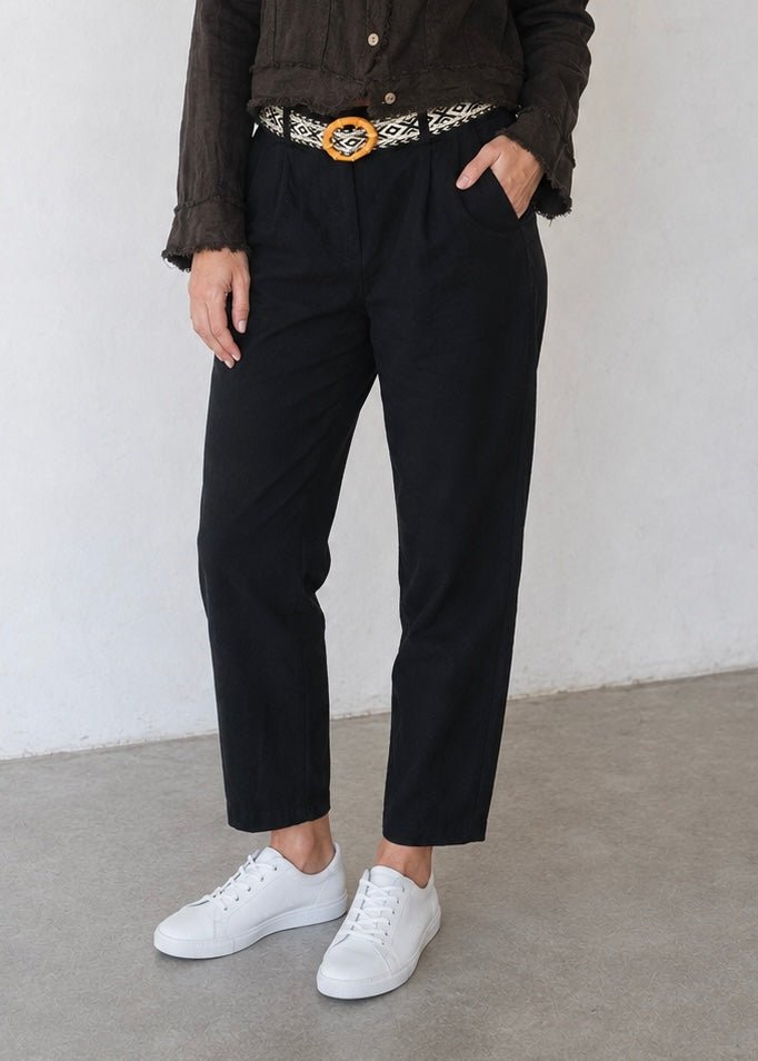 View our Riviera Relaxed Tapered Pants in Black - by Tribute Store