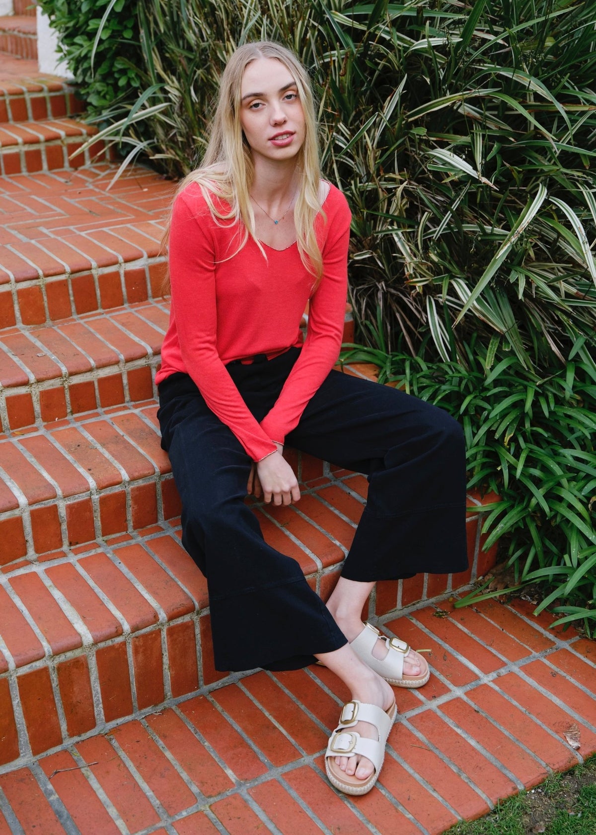View our Sanremo Straight Leg Italian Pants In Black - by Tribute Store