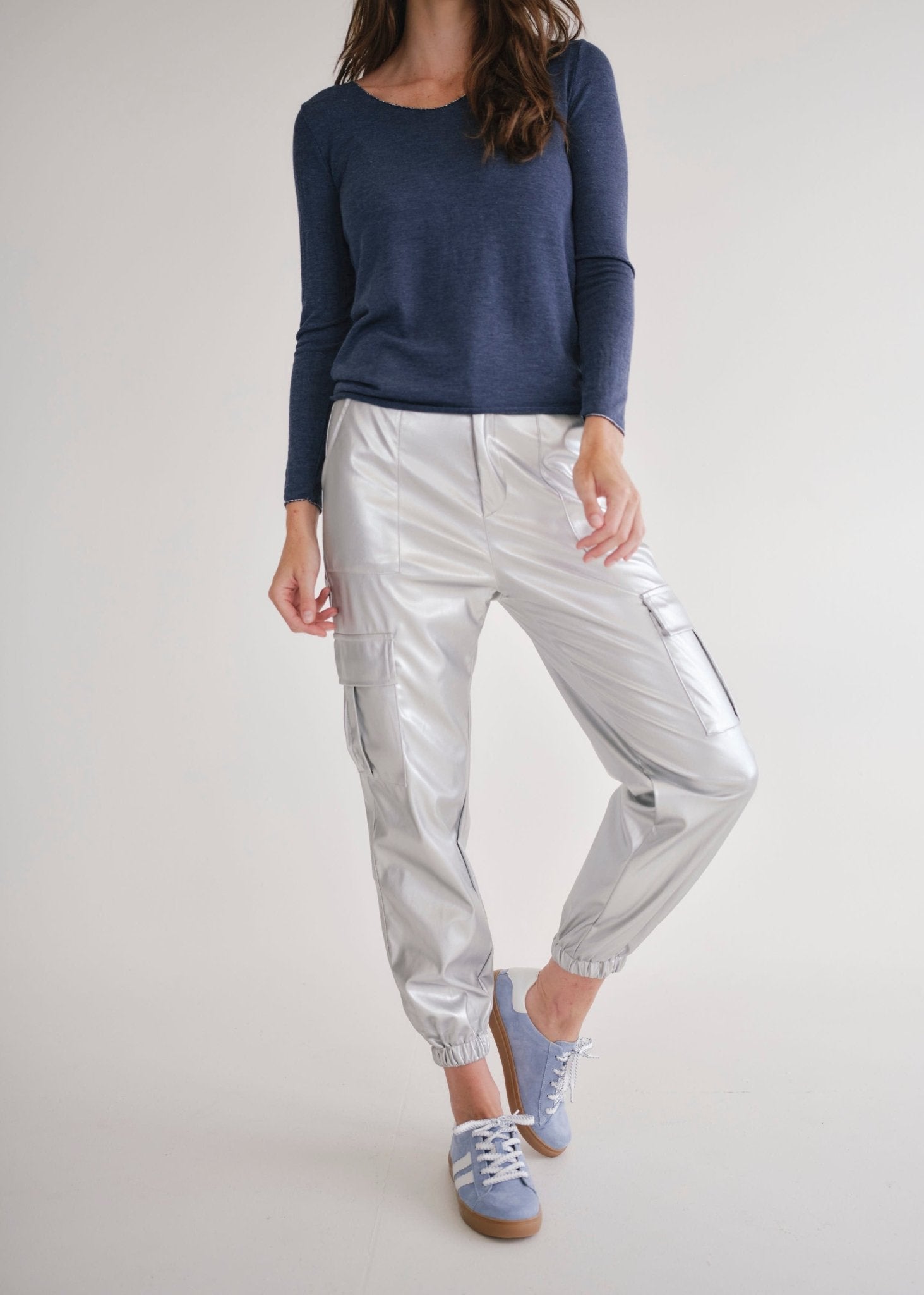View our Silver Cargo Trousers - by Tribute Store