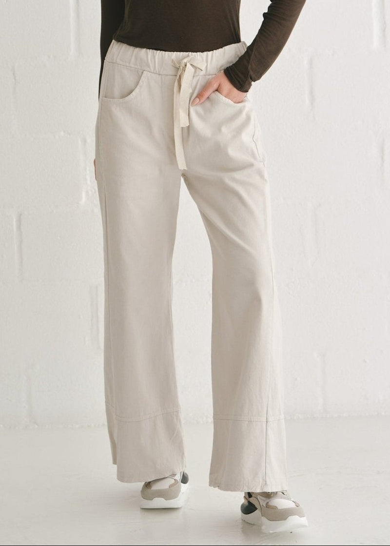 View our Straight Leg Pants In Beige - by Tribute Store