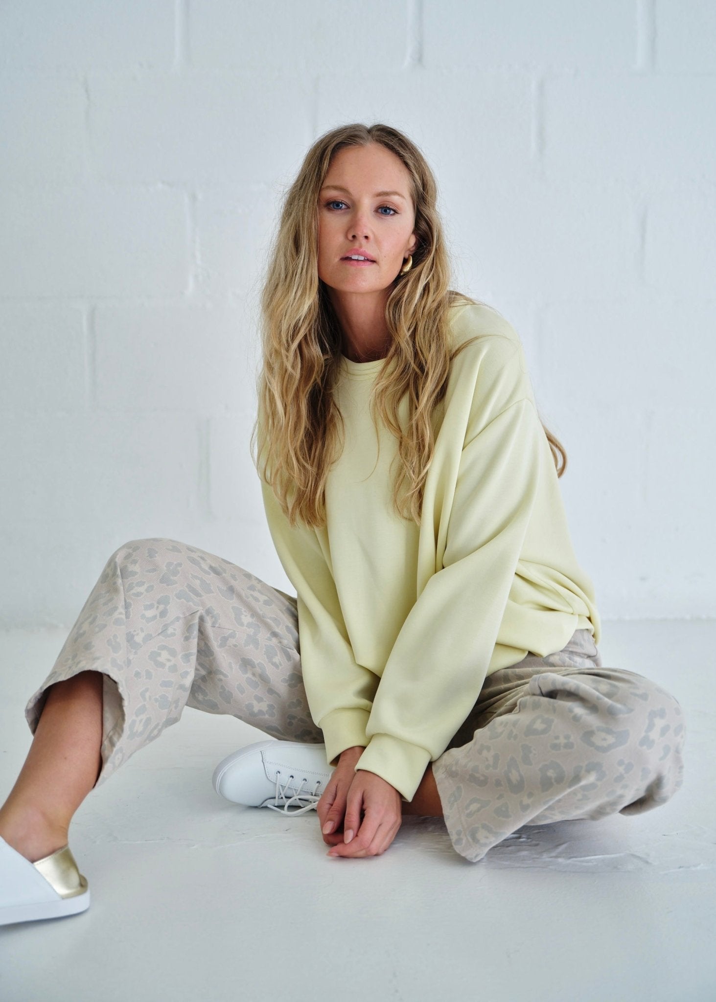 View our Tacoma Bubble Hem Sweater In Butter Yellow - by Tribute Store