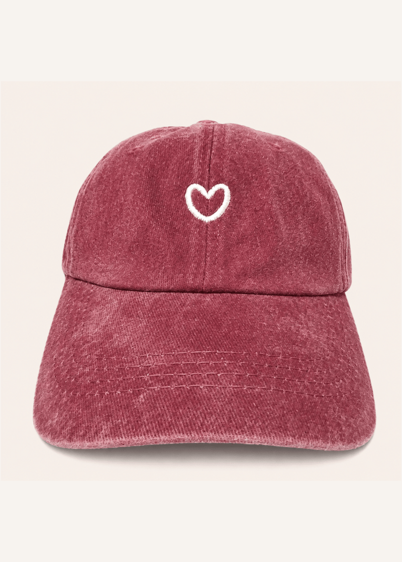 View our Tender Heart Cap In Wine - by Tribute Store