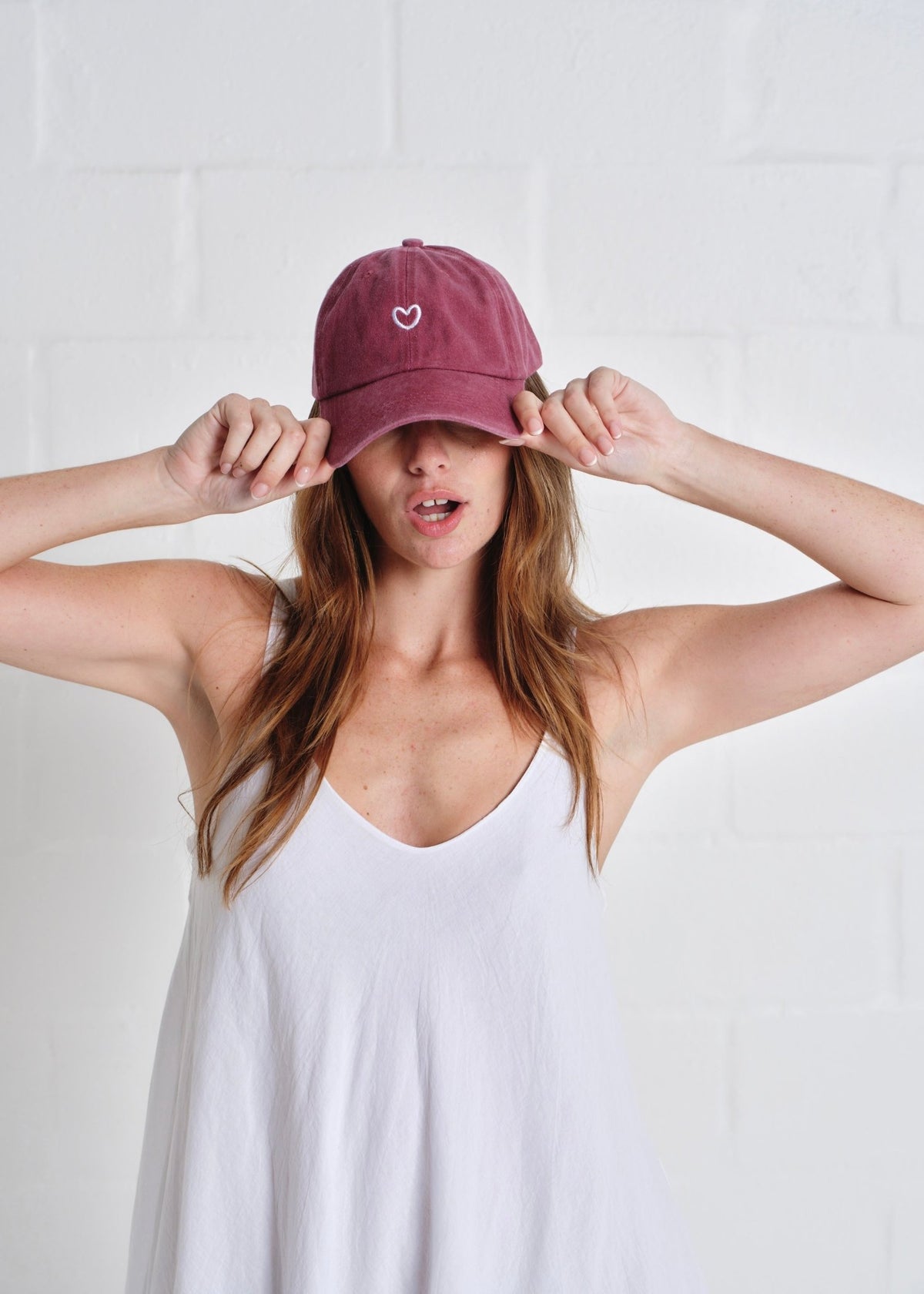 View our Tender Heart Cap In Wine - by Tribute Store