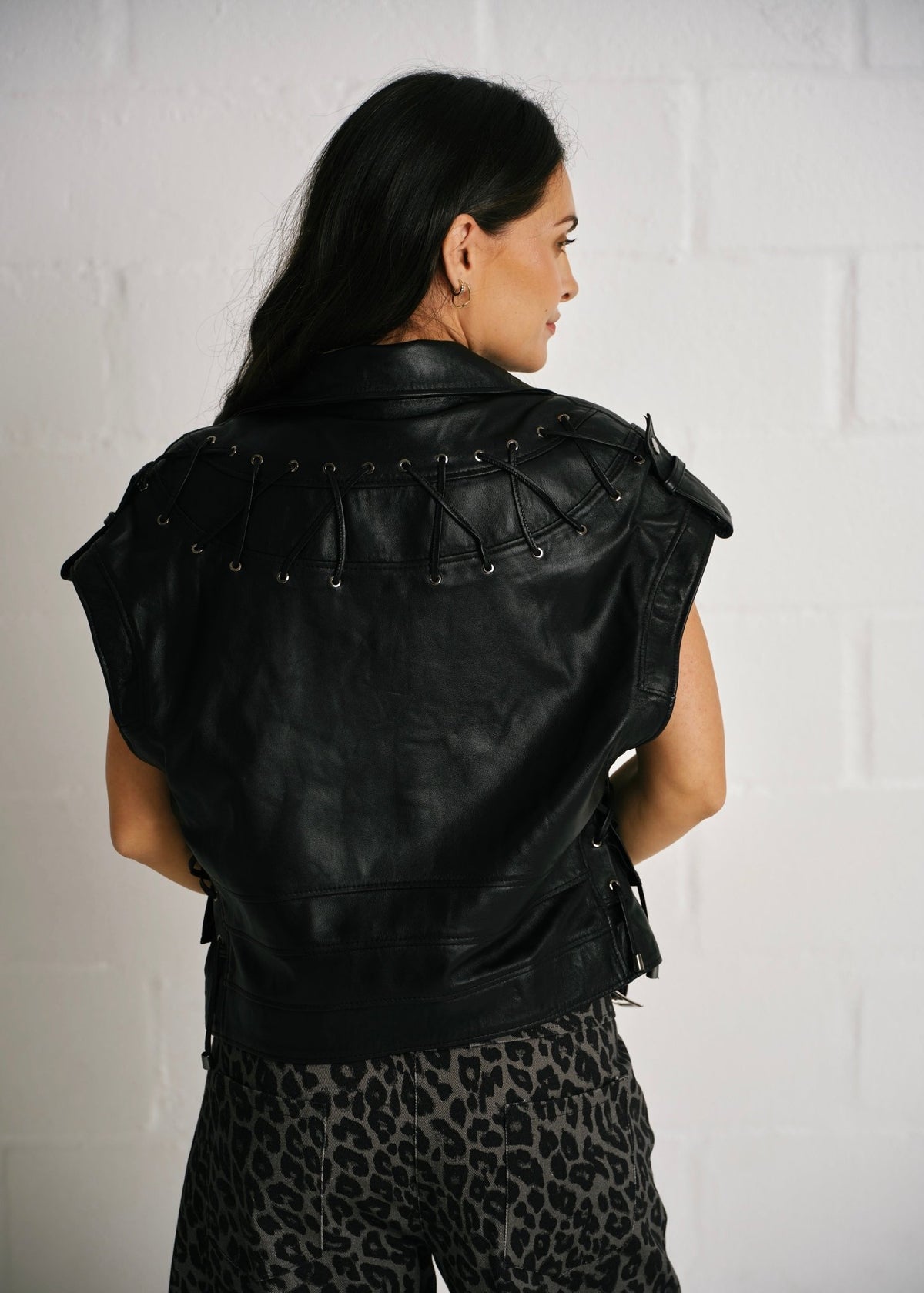 View our The Ringleader Genuine Lambskin Leather Jacket in Jet Black - by Tribute Store