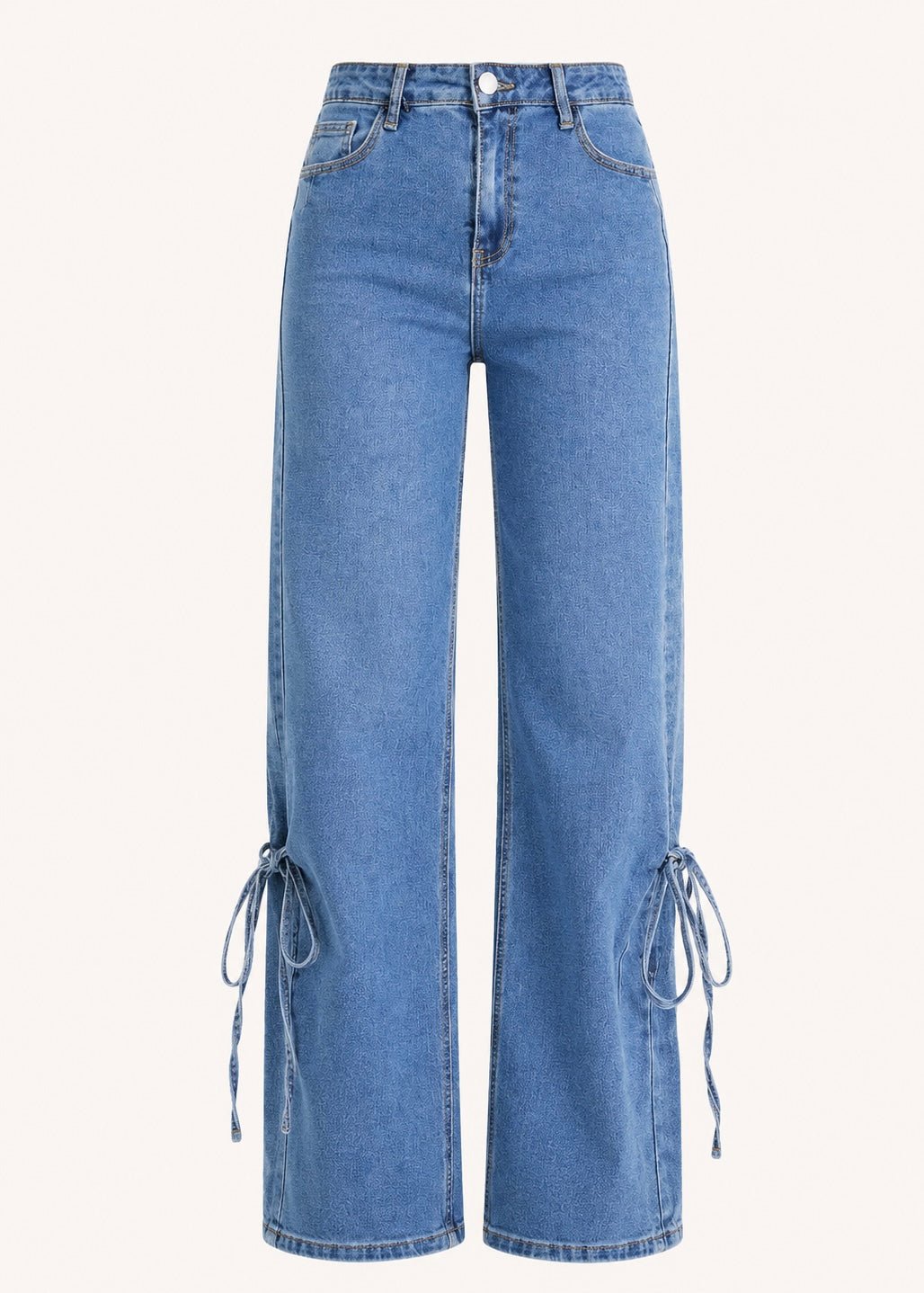 View our Tie-Hem Wide Leg Denim - by Tribute Store