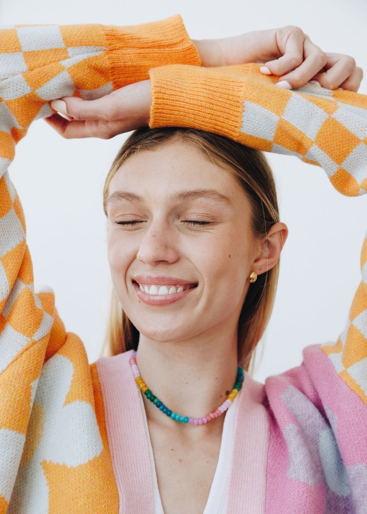 View our Tutti Fruity Rainbow Stone Fish Necklace - by Tribute Store