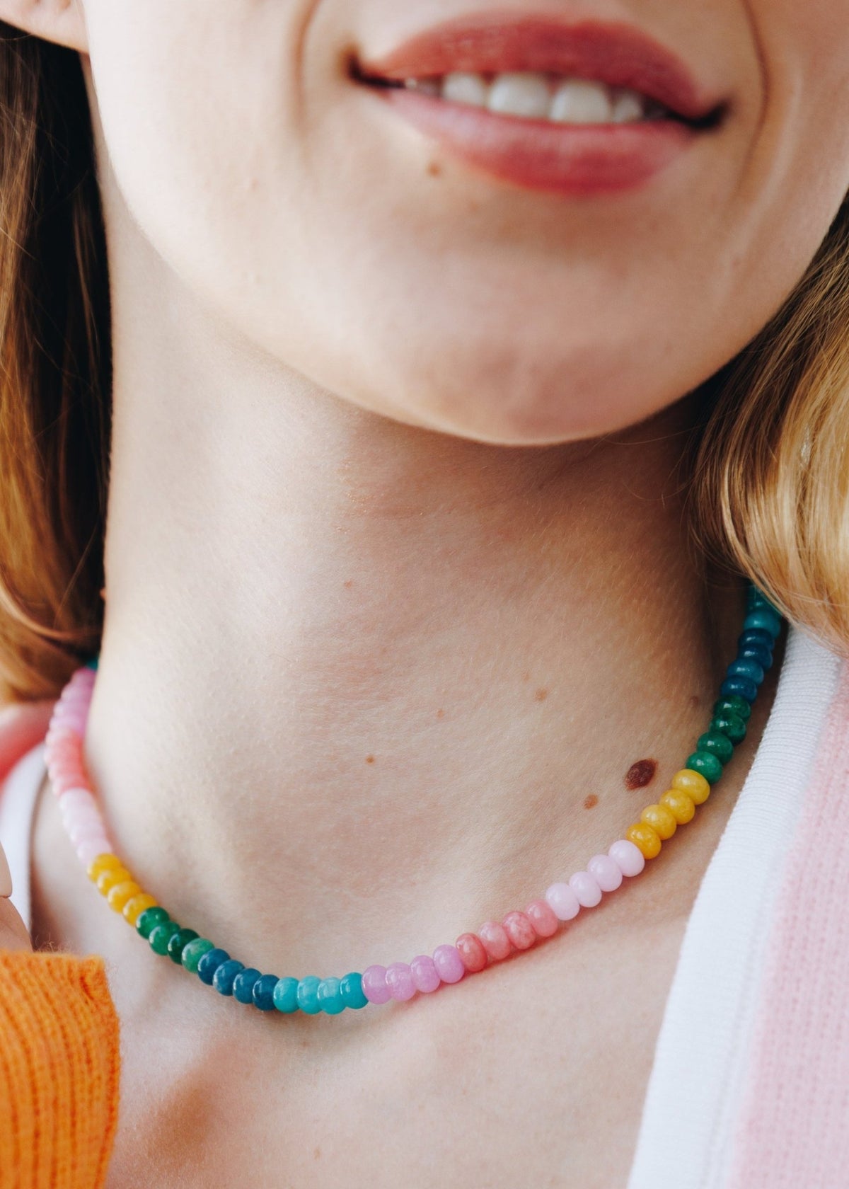 View our Tutti Fruity Rainbow Stone Necklace- Pre Order - by Tribute Store