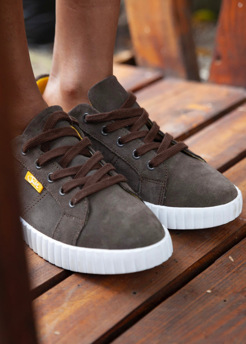 View our Valentina Leather Sneaker In Chestnut - by Tribute Store