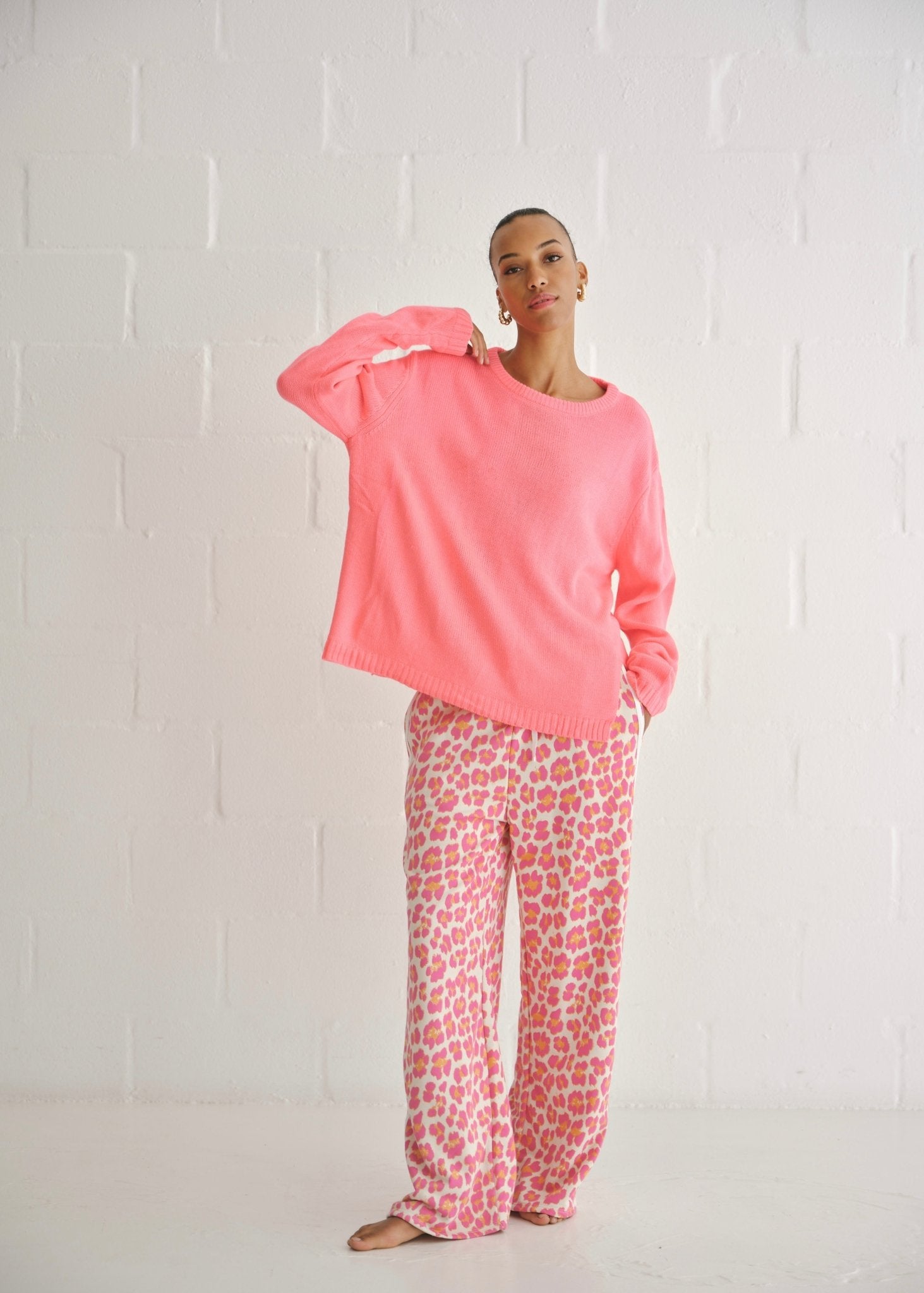 View our Vibrant Coral Oversized Knit - by Tribute Store