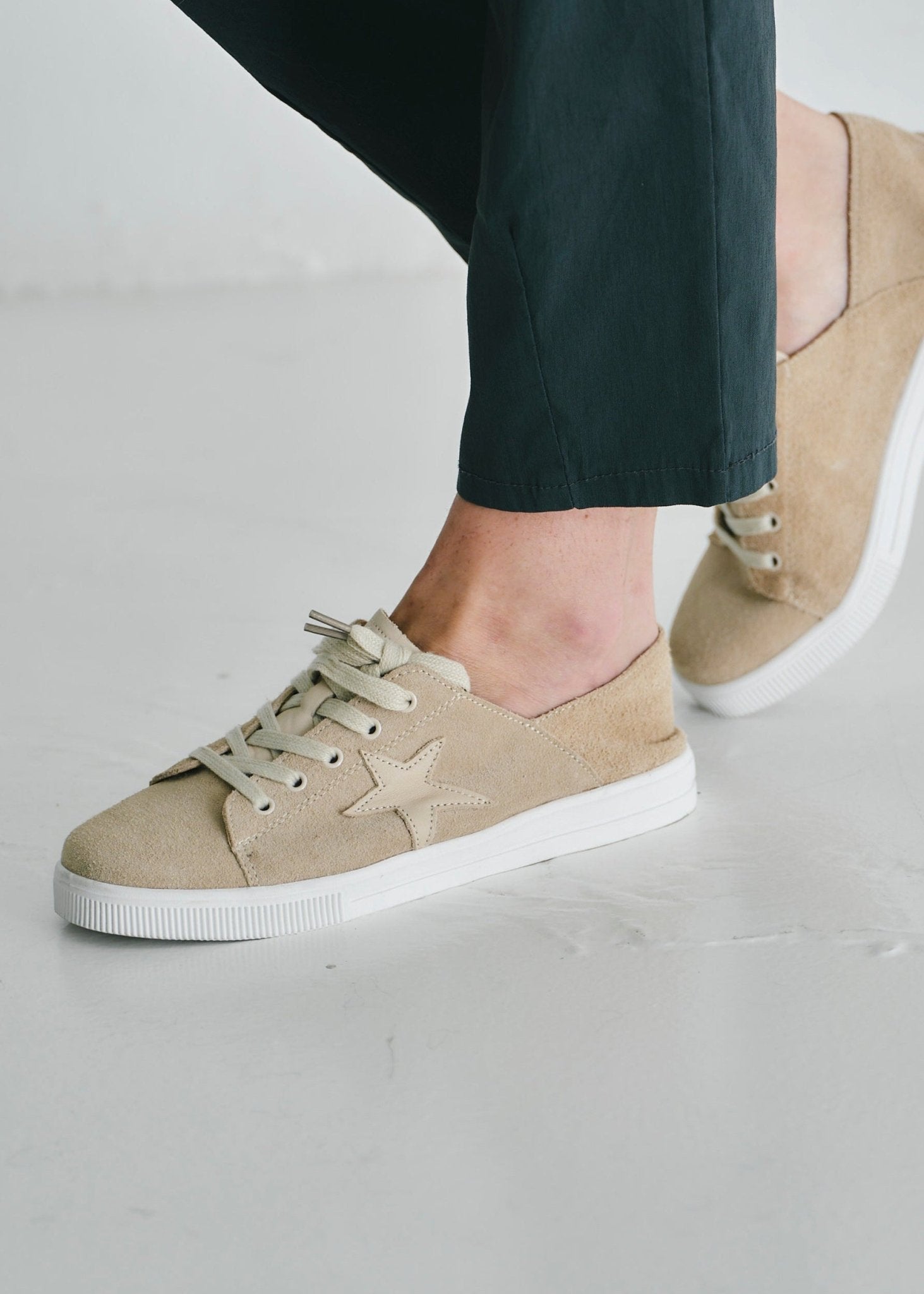 View our Vicki Leather Sneaker in Teddy Brown - by Tribute Store