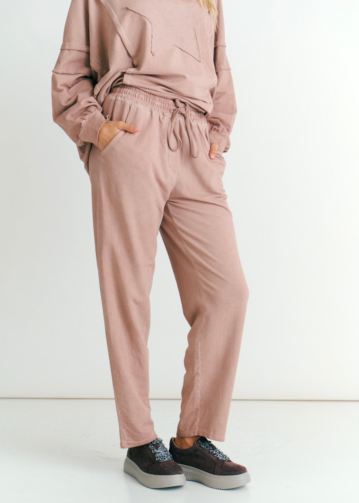 View our Wide Leg Pants In Salmon - by Tribute Store
