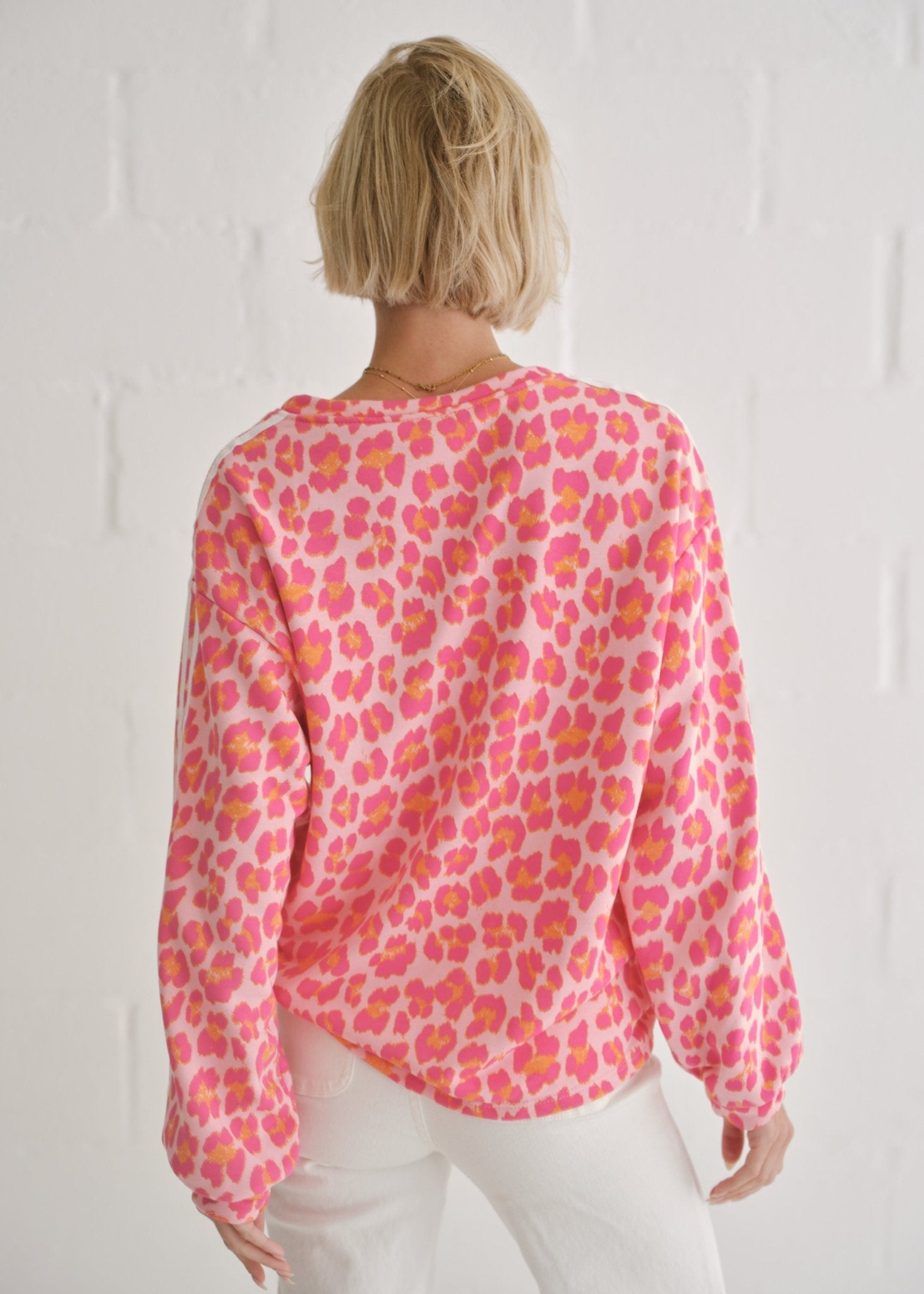 View our Zephyr Italian Cotton Leopard Jumper In Pink - by Tribute Store