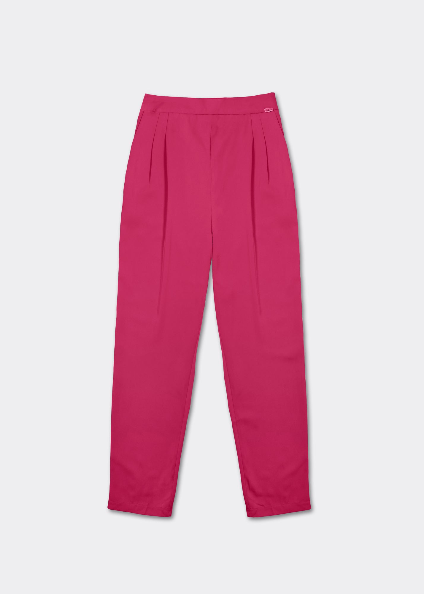 TRIBUTE BOTTOMS High Waisted Cigarette Pants In Fuchsia High Waisted Cigarette Pants In Fuchsia - BOTTOMS Tribute Store