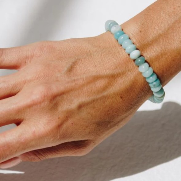 Amazonite Button Bracelet - Tribute StoreRobyn Real Jewels